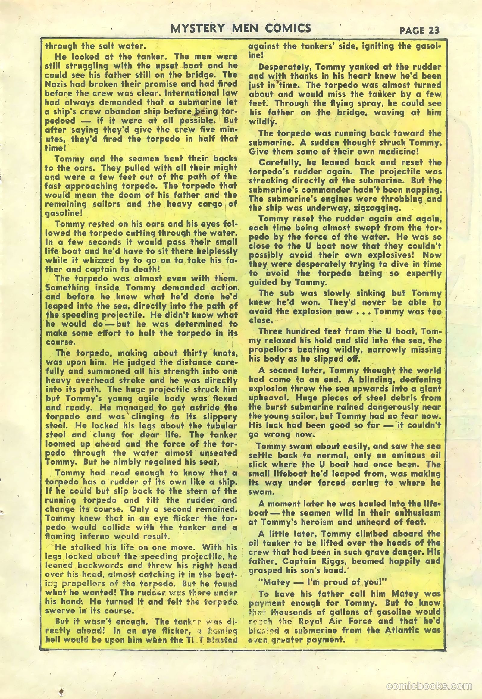 Mystery Men Comics #30 (1941) — page 25 of 68