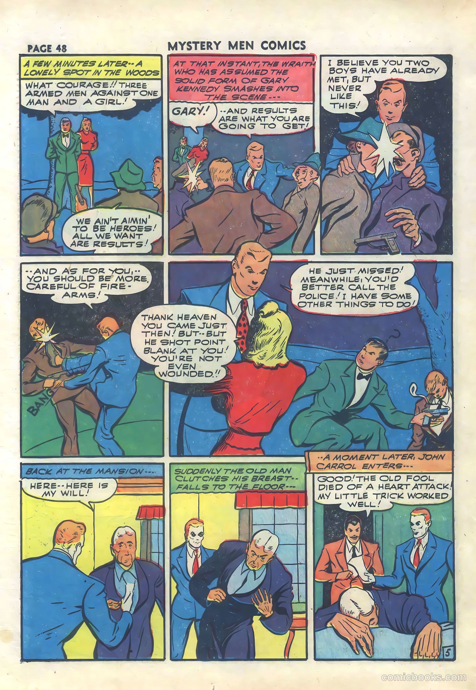 Mystery Men Comics #30 (1941) — page 50 of 68