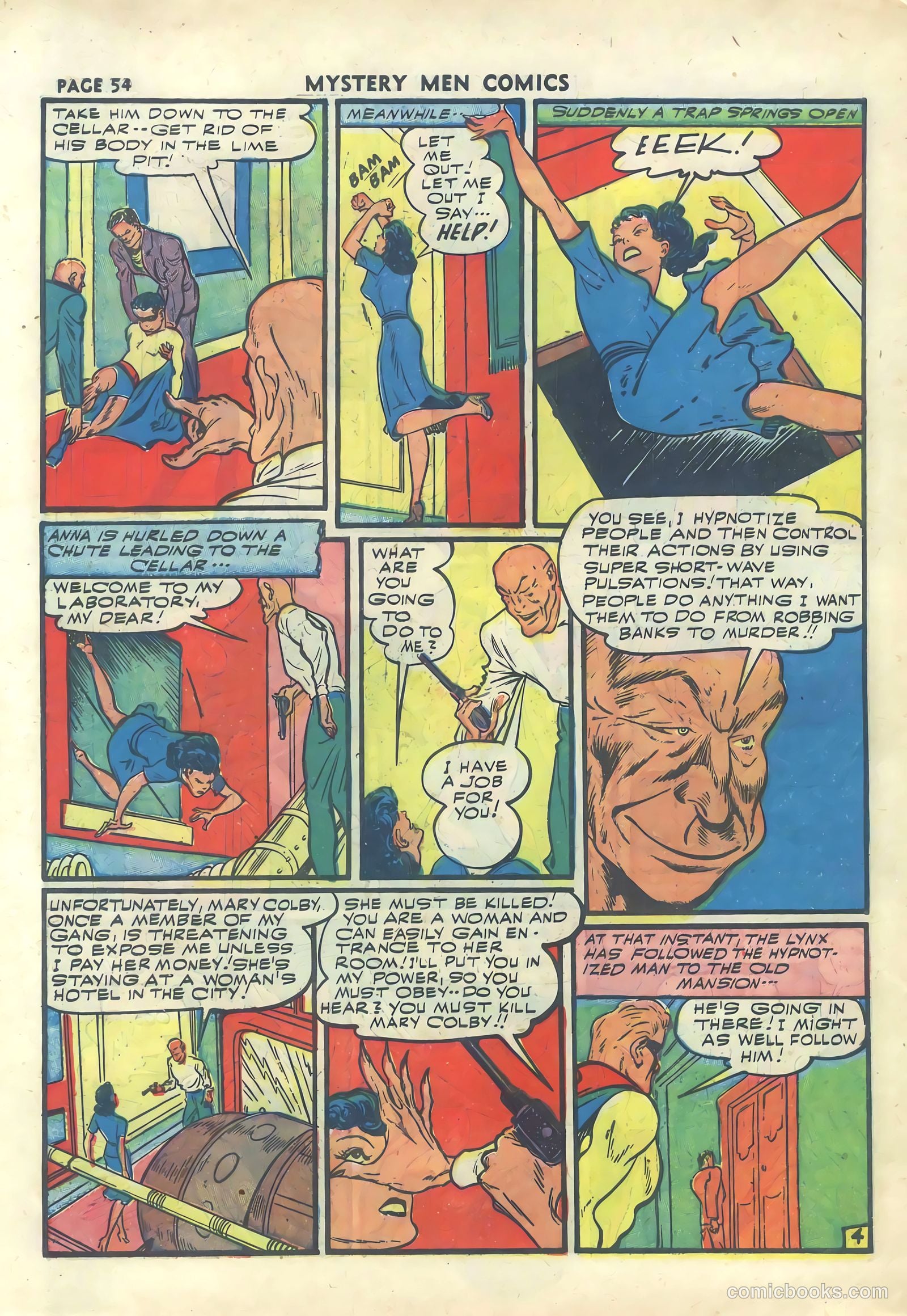 Mystery Men Comics #30 (1941) — page 56 of 68