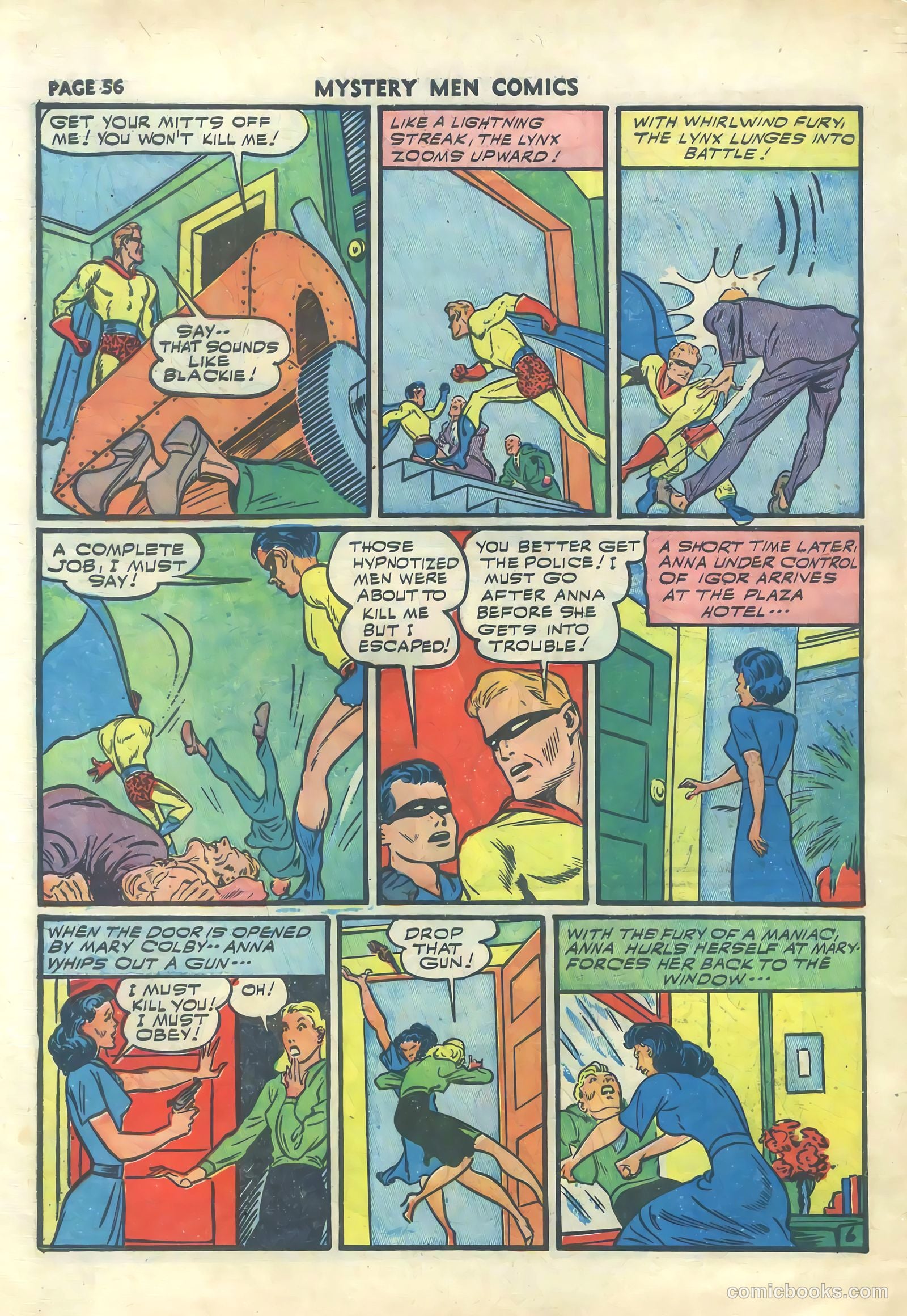 Mystery Men Comics #30 (1941) — page 58 of 68