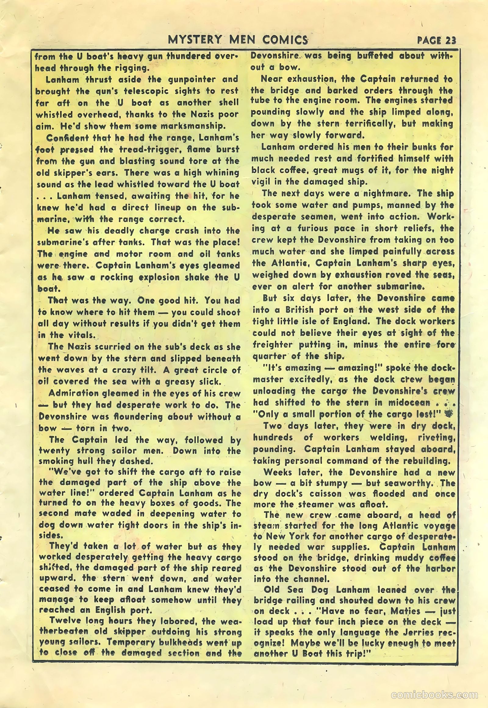 Mystery Men Comics #31 (1942) — page 25 of 69
