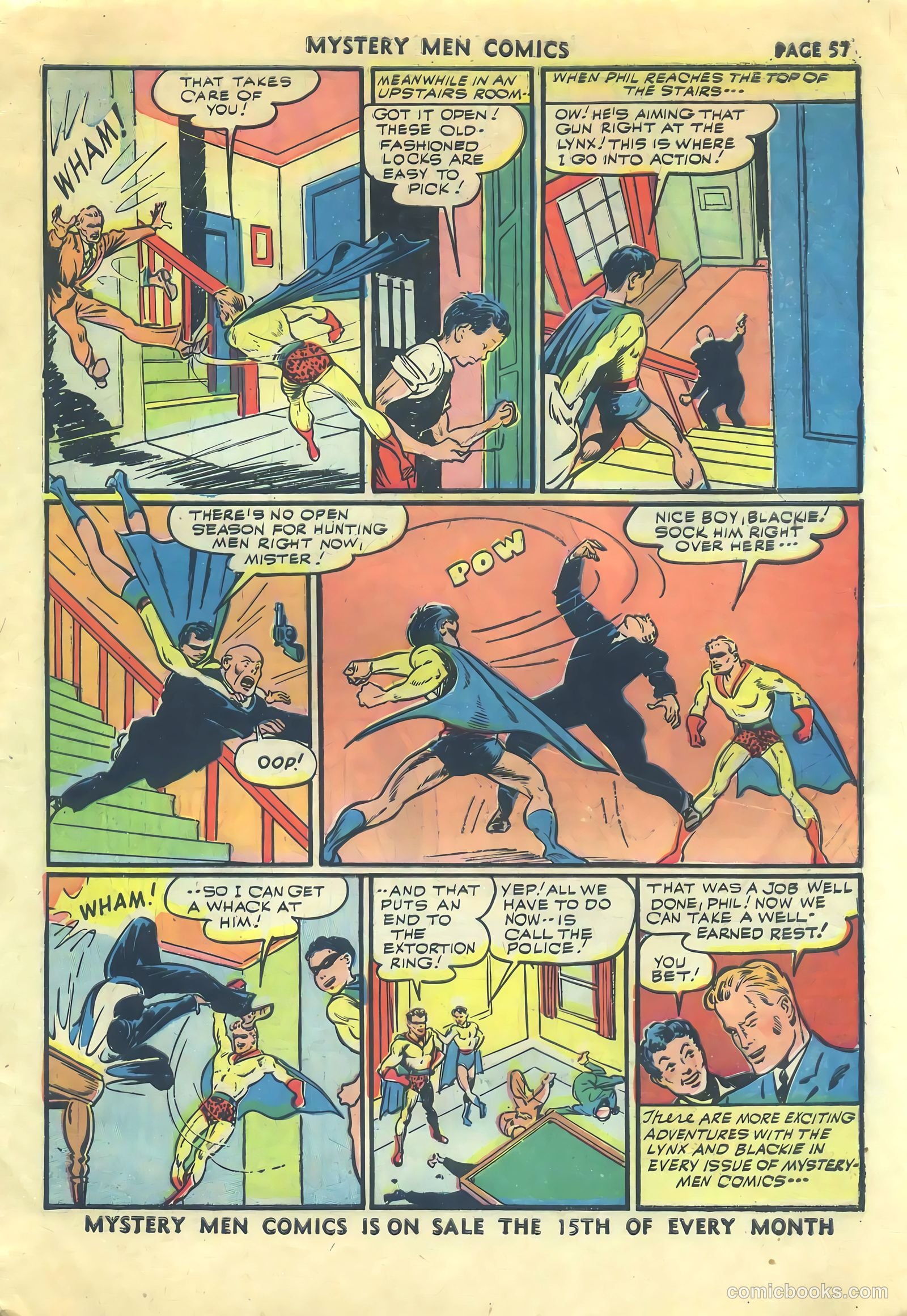 Mystery Men Comics #31 (1942) — page 60 of 69