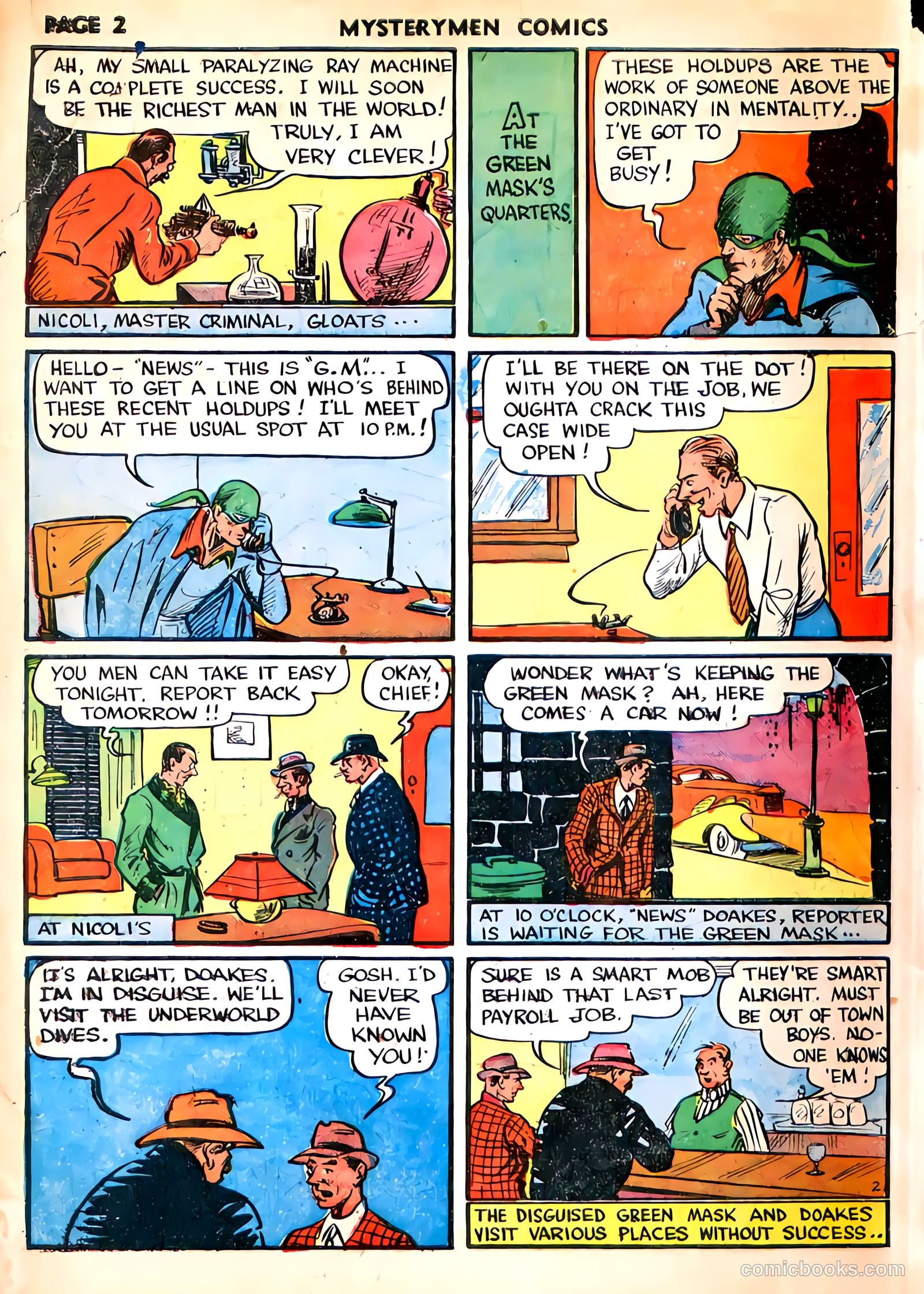 Mystery Men Comics #4 (1939) — page 4 of 68