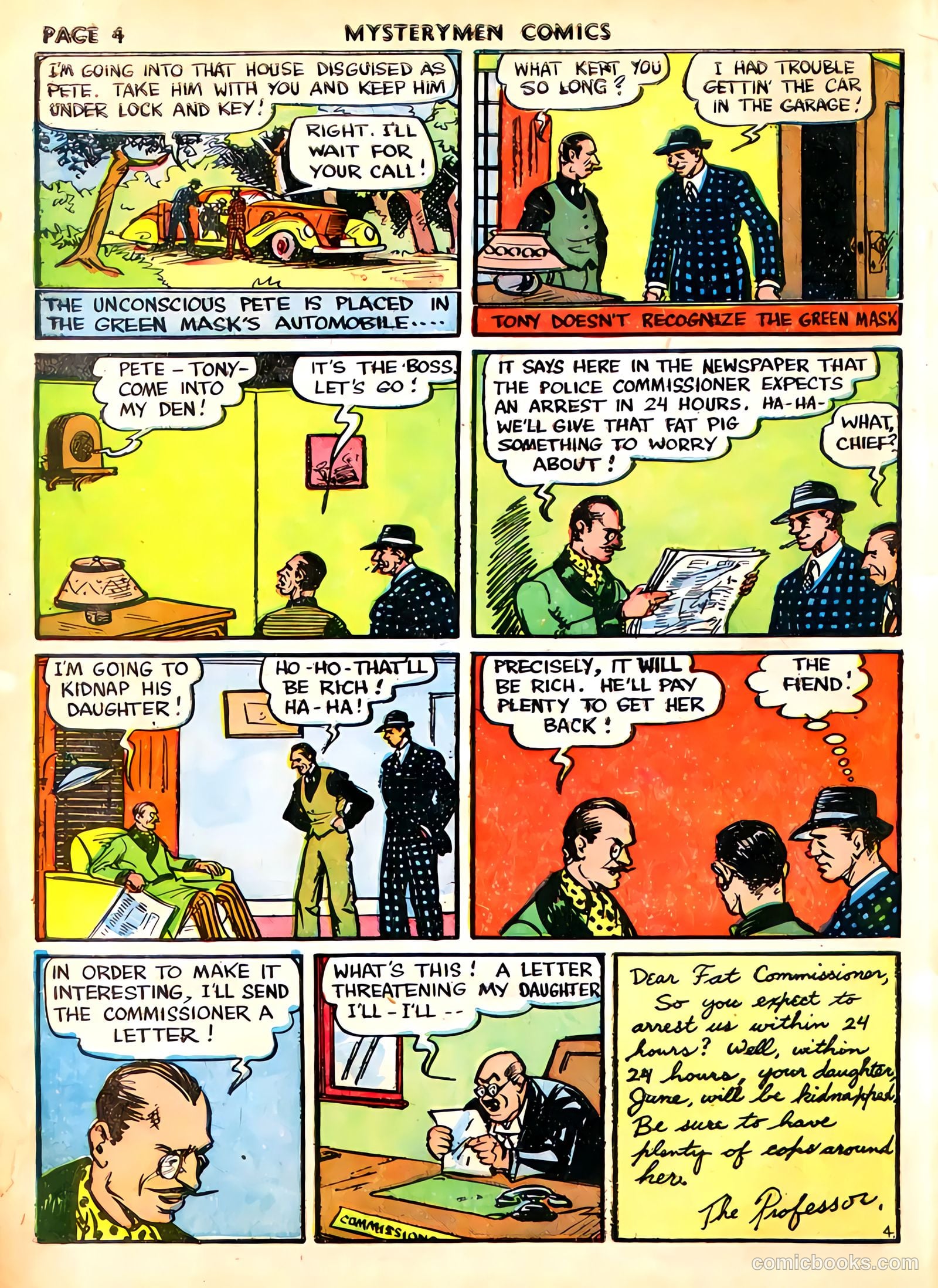 Mystery Men Comics #4 (1939) — page 6 of 68