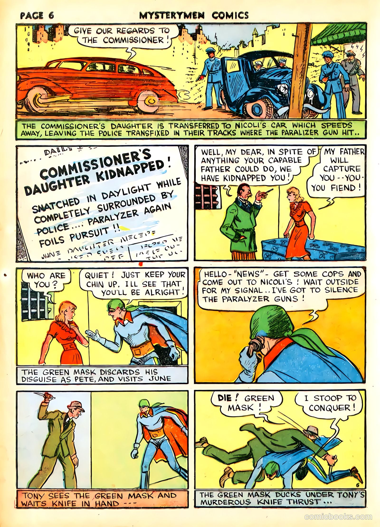 Mystery Men Comics #4 (1939) — page 8 of 68