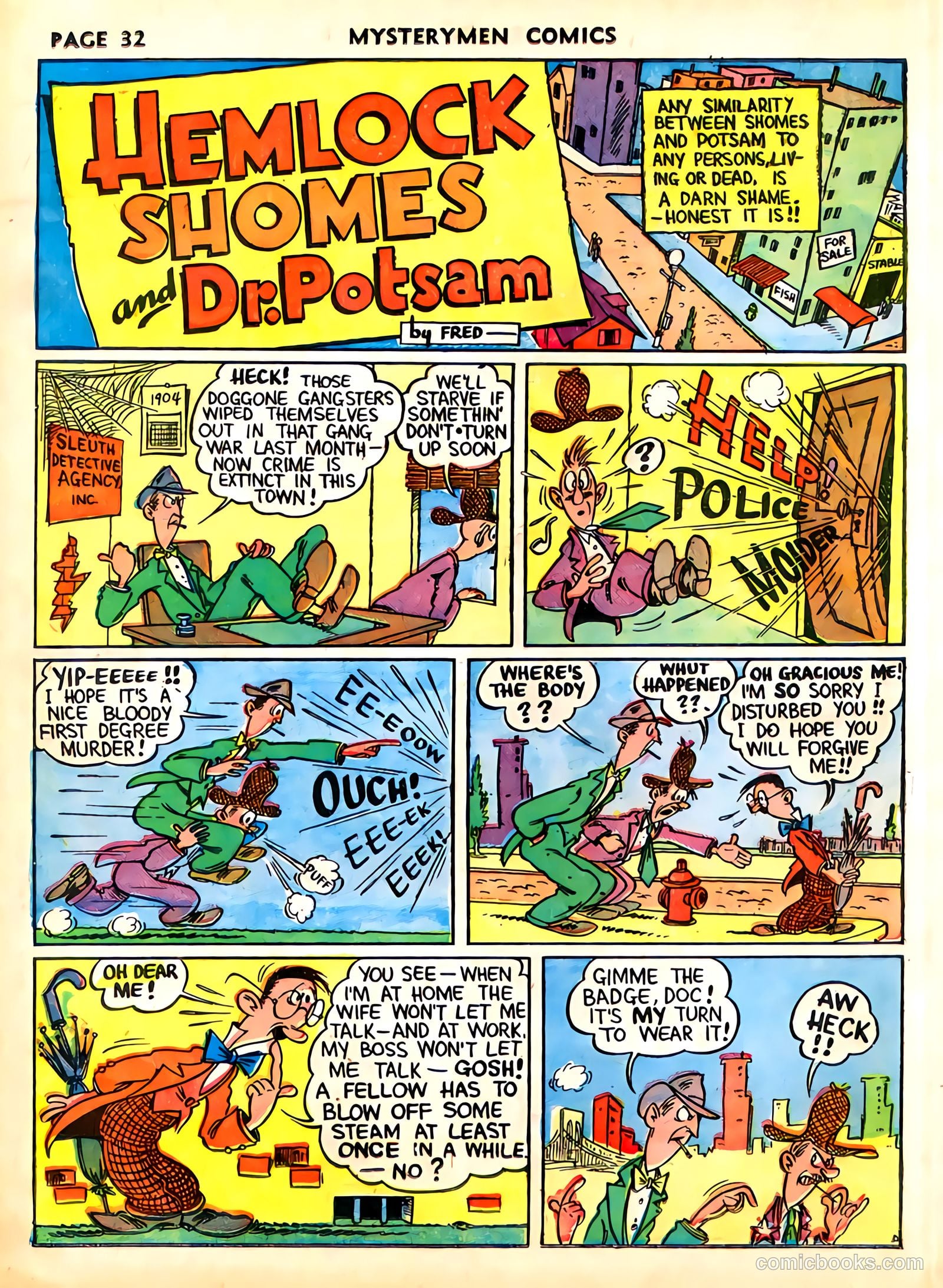Mystery Men Comics #4 (1939) — page 34 of 68