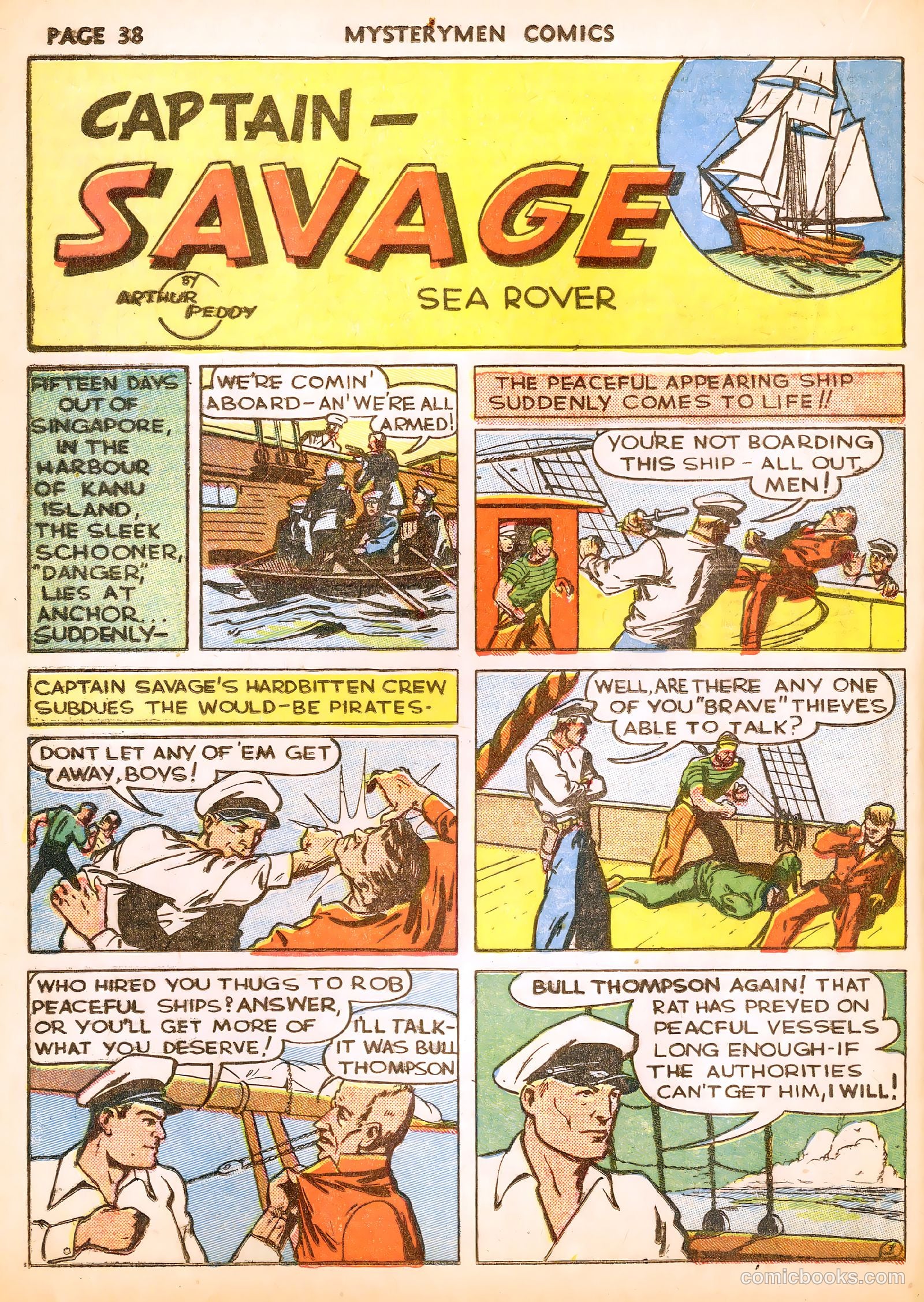Mystery Men Comics #4 (1939) — page 40 of 68