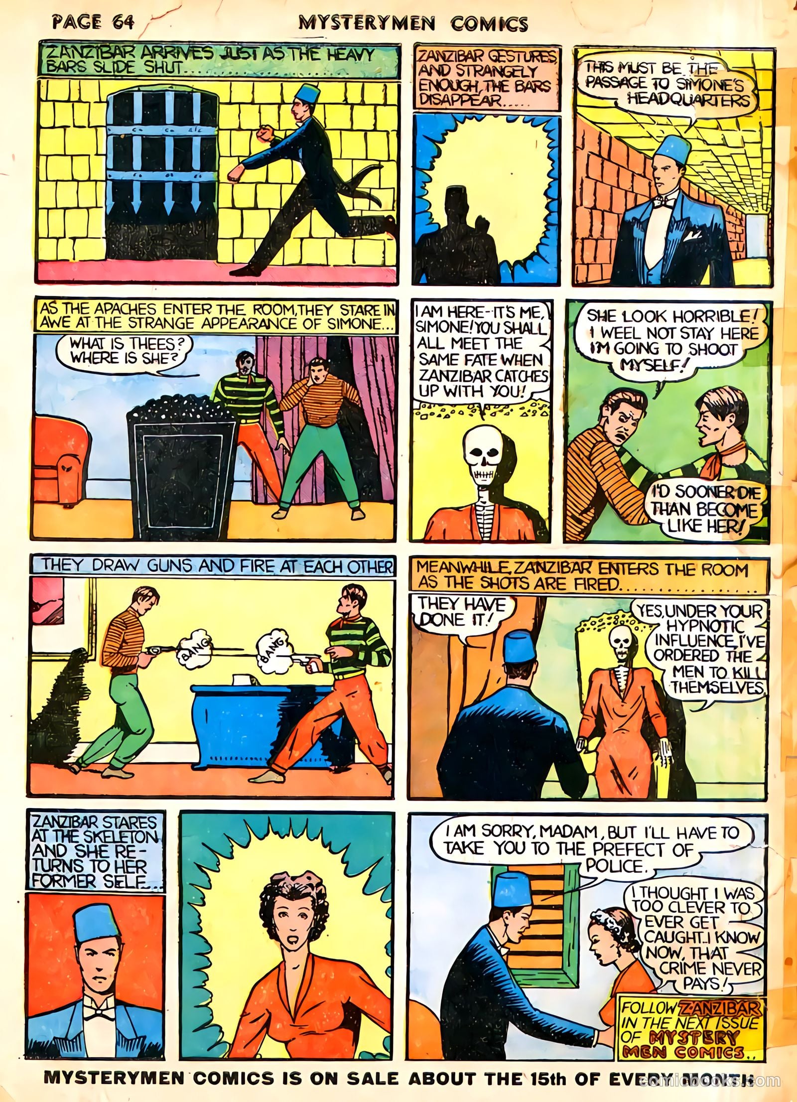 Mystery Men Comics #4 (1939) — page 66 of 68