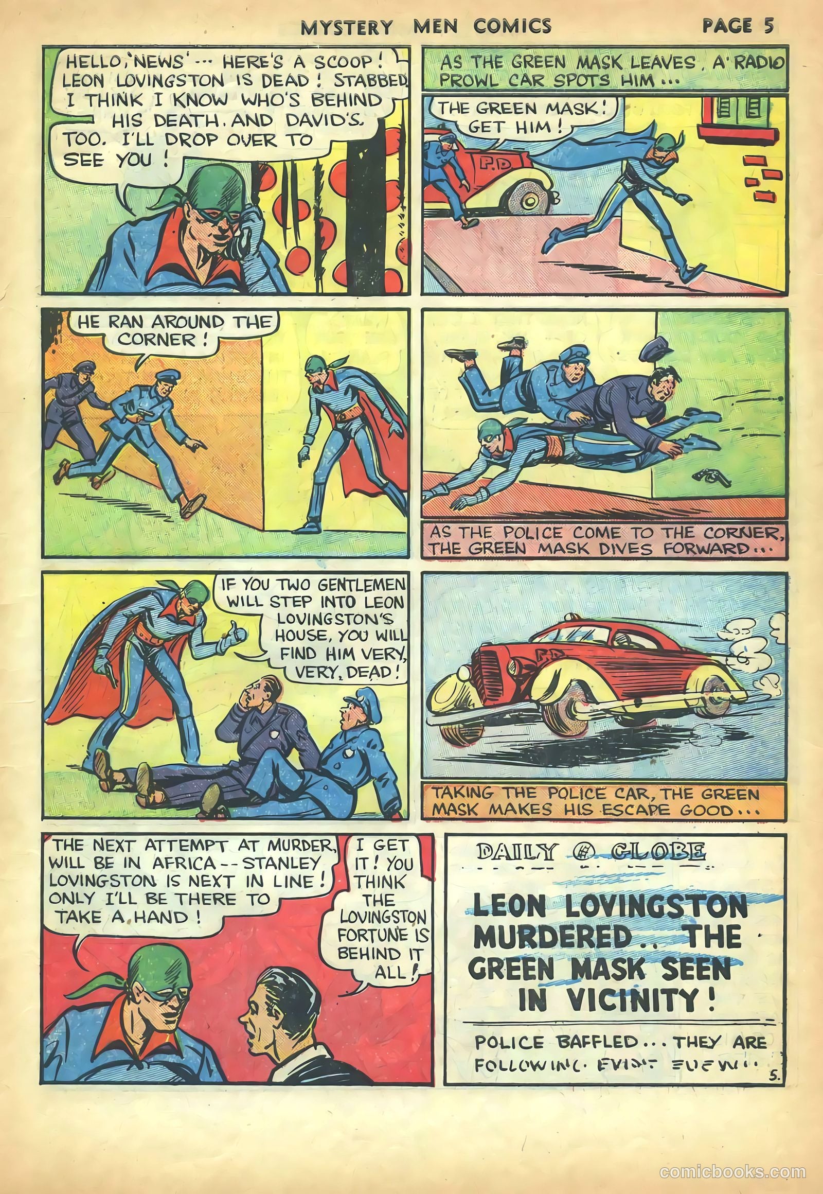 Mystery Men Comics #5 (1939) — page 7 of 68