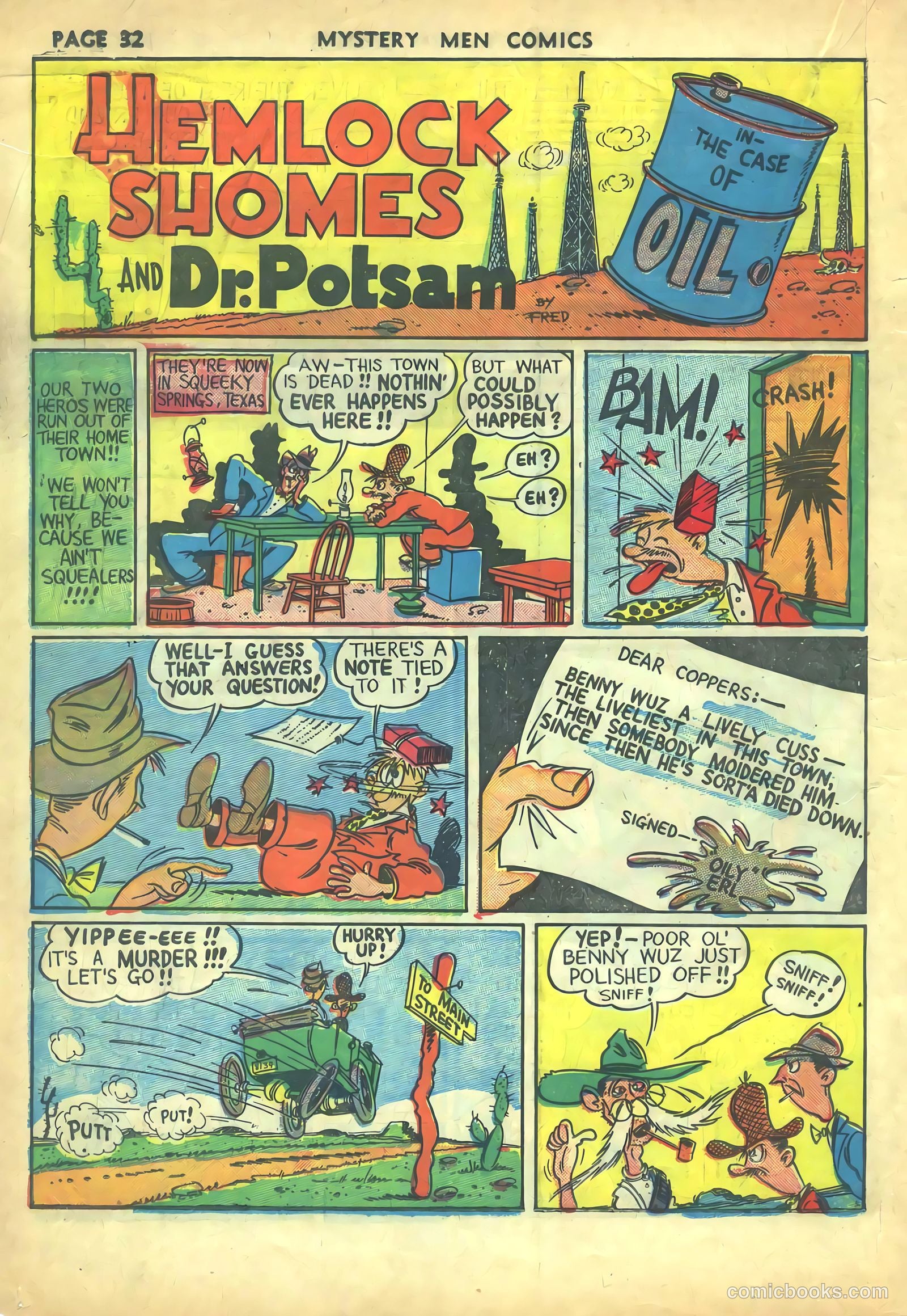 Mystery Men Comics #5 (1939) — page 34 of 68