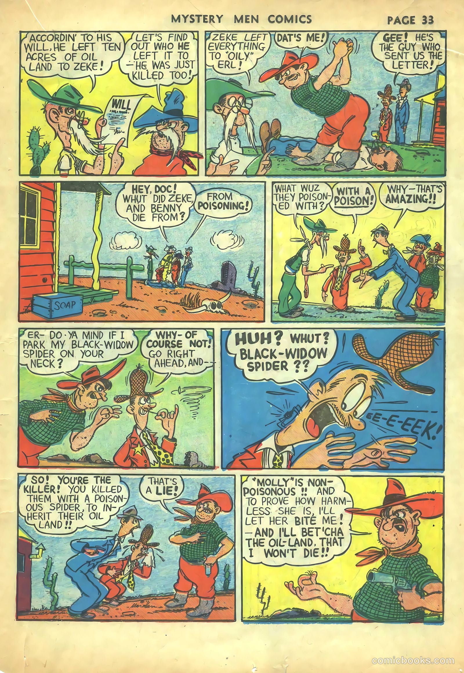 Mystery Men Comics #5 (1939) — page 35 of 68