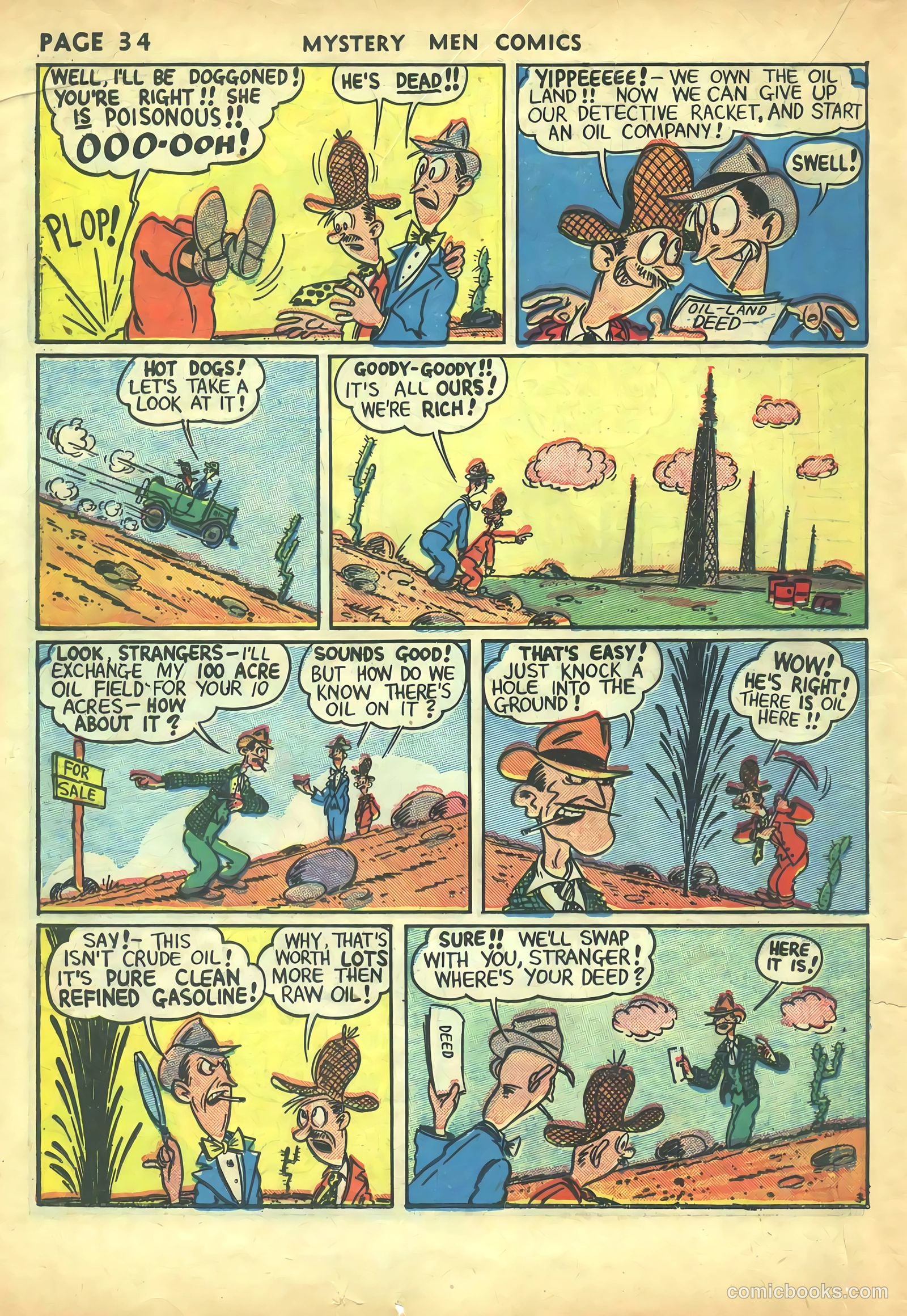 Mystery Men Comics #5 (1939) — page 36 of 68