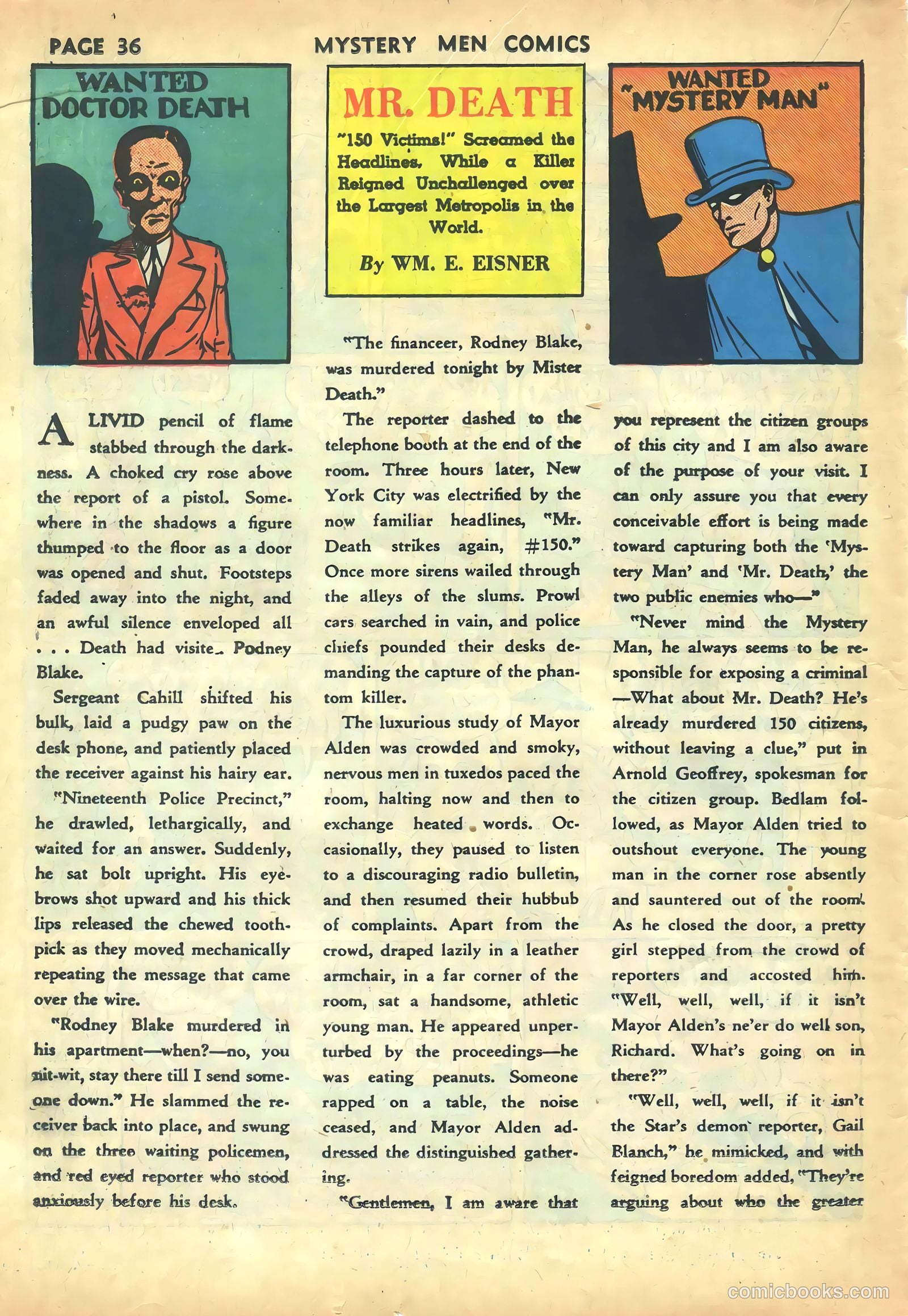 Mystery Men Comics #5 (1939) — page 38 of 68