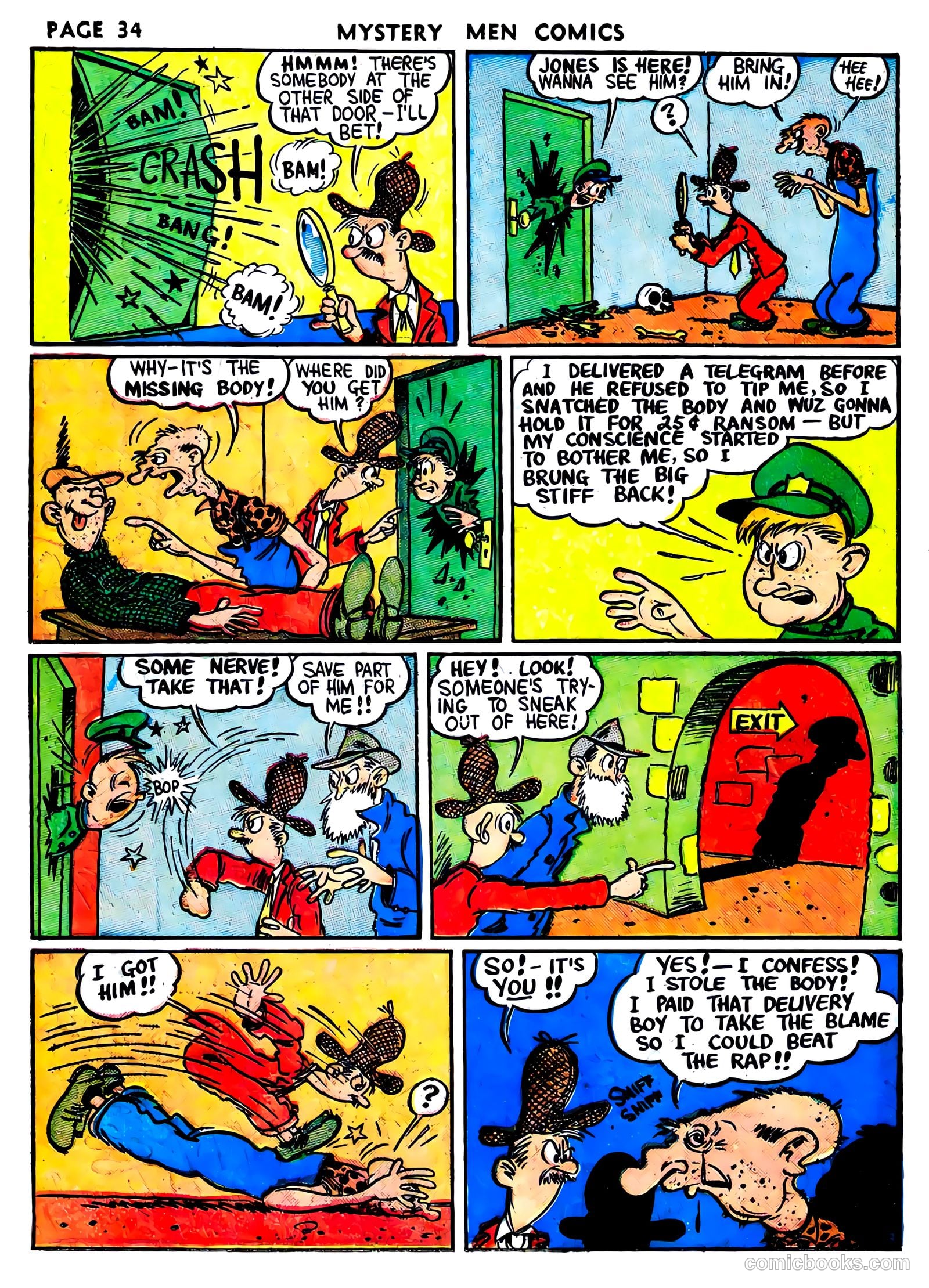 Mystery Men Comics #6 (1940) — page 36 of 68