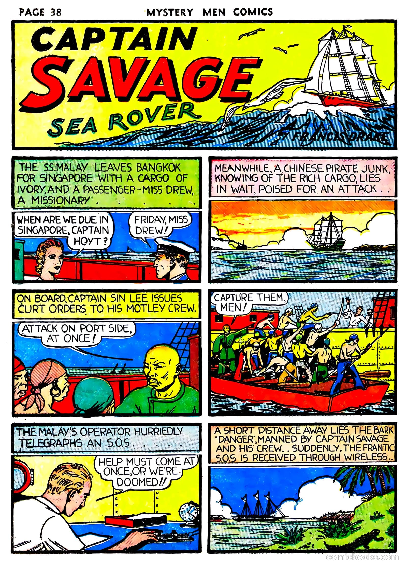 Mystery Men Comics #6 (1940) — page 40 of 68
