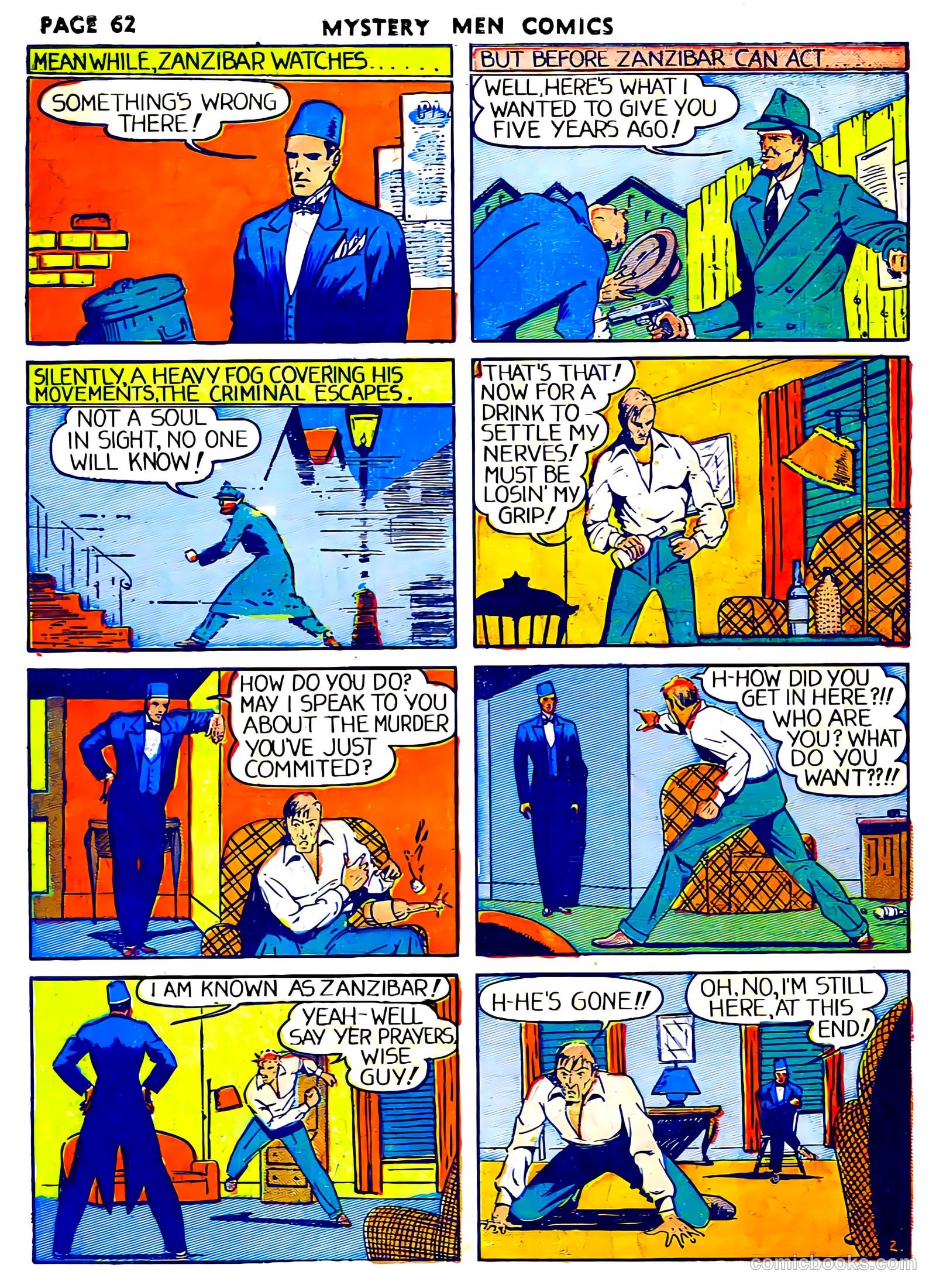 Mystery Men Comics #6 (1940) — page 64 of 68