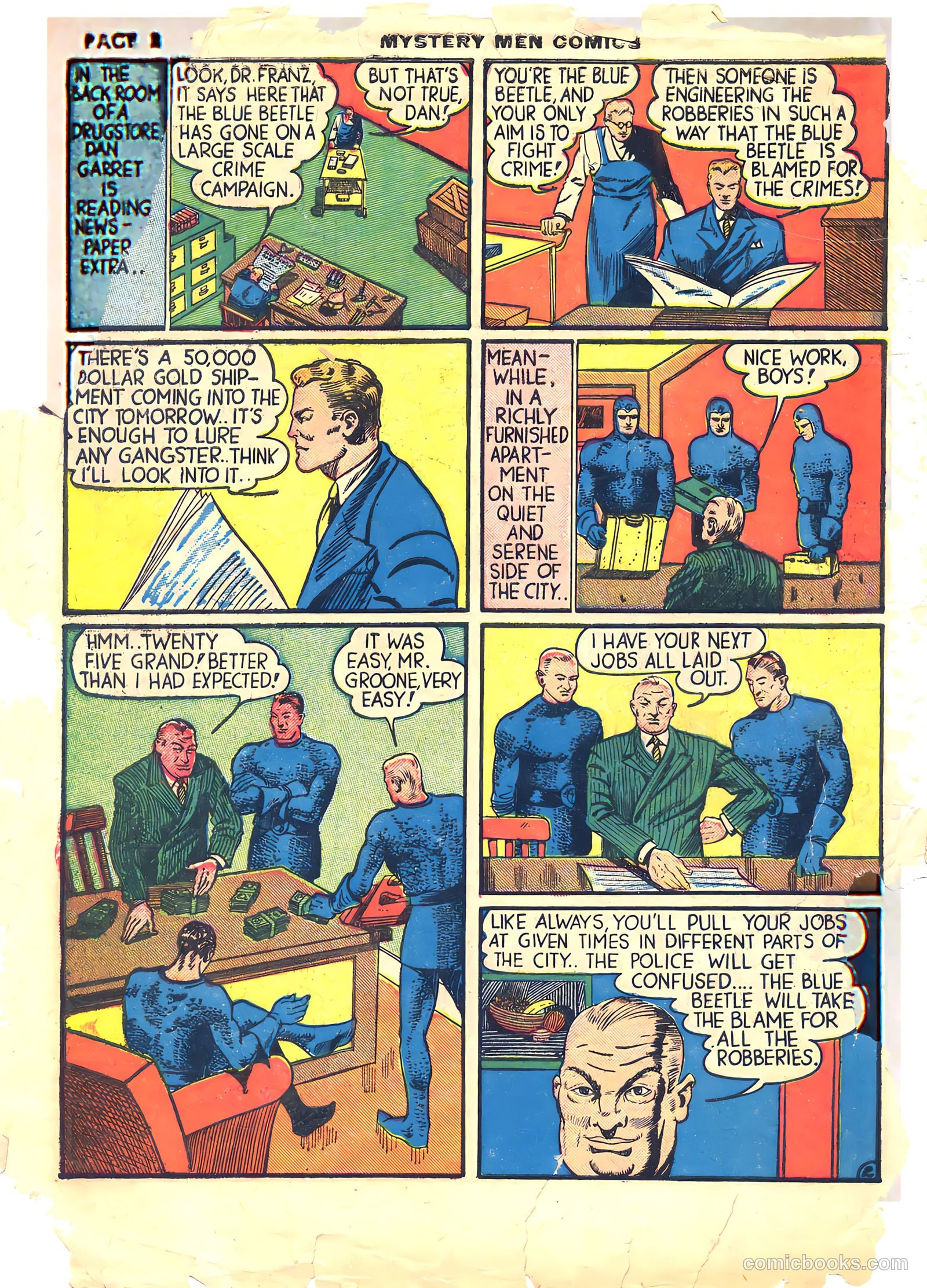 Mystery Men Comics #7 (1940) — page 4 of 68