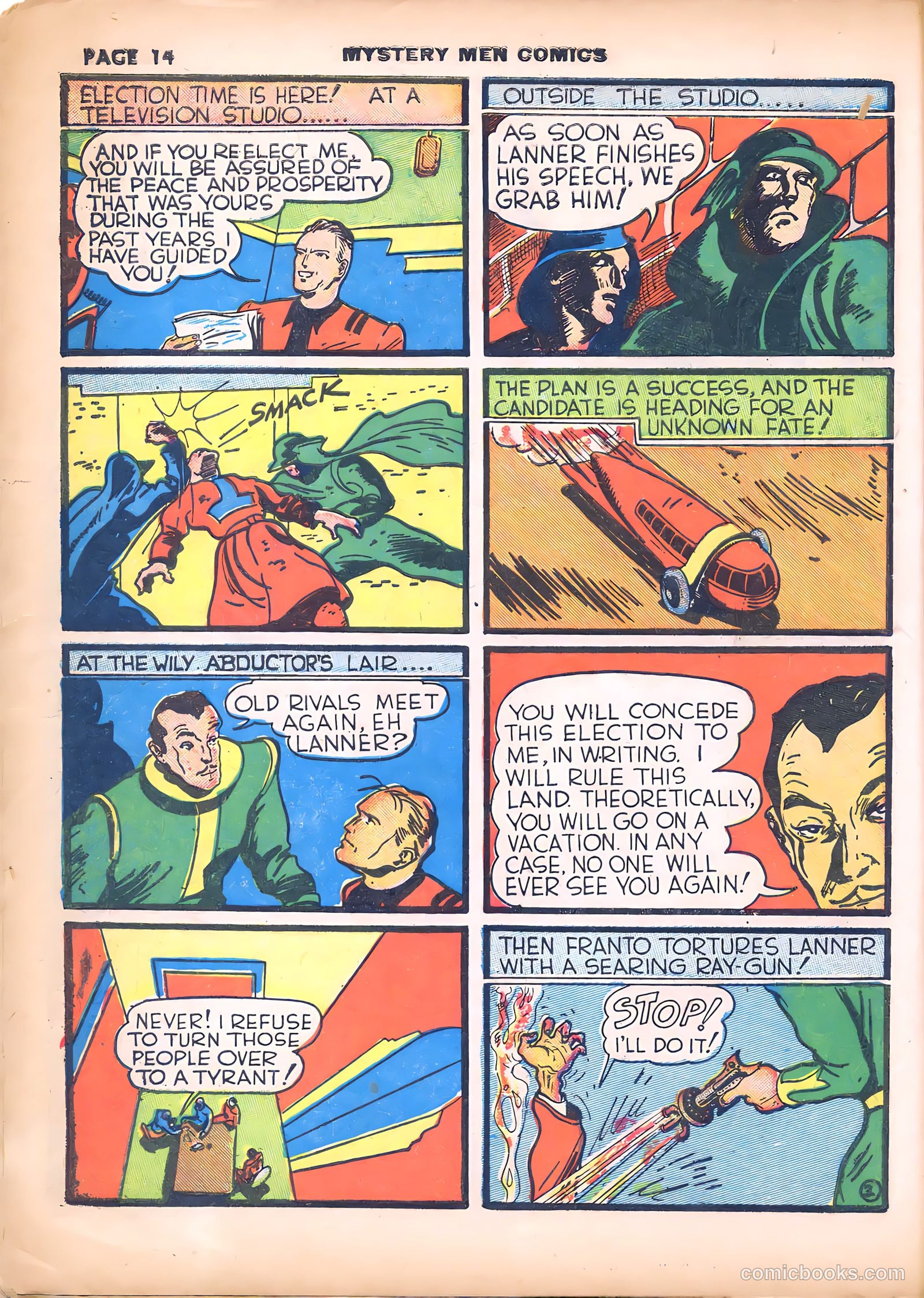 Mystery Men Comics #7 (1940) — page 16 of 68