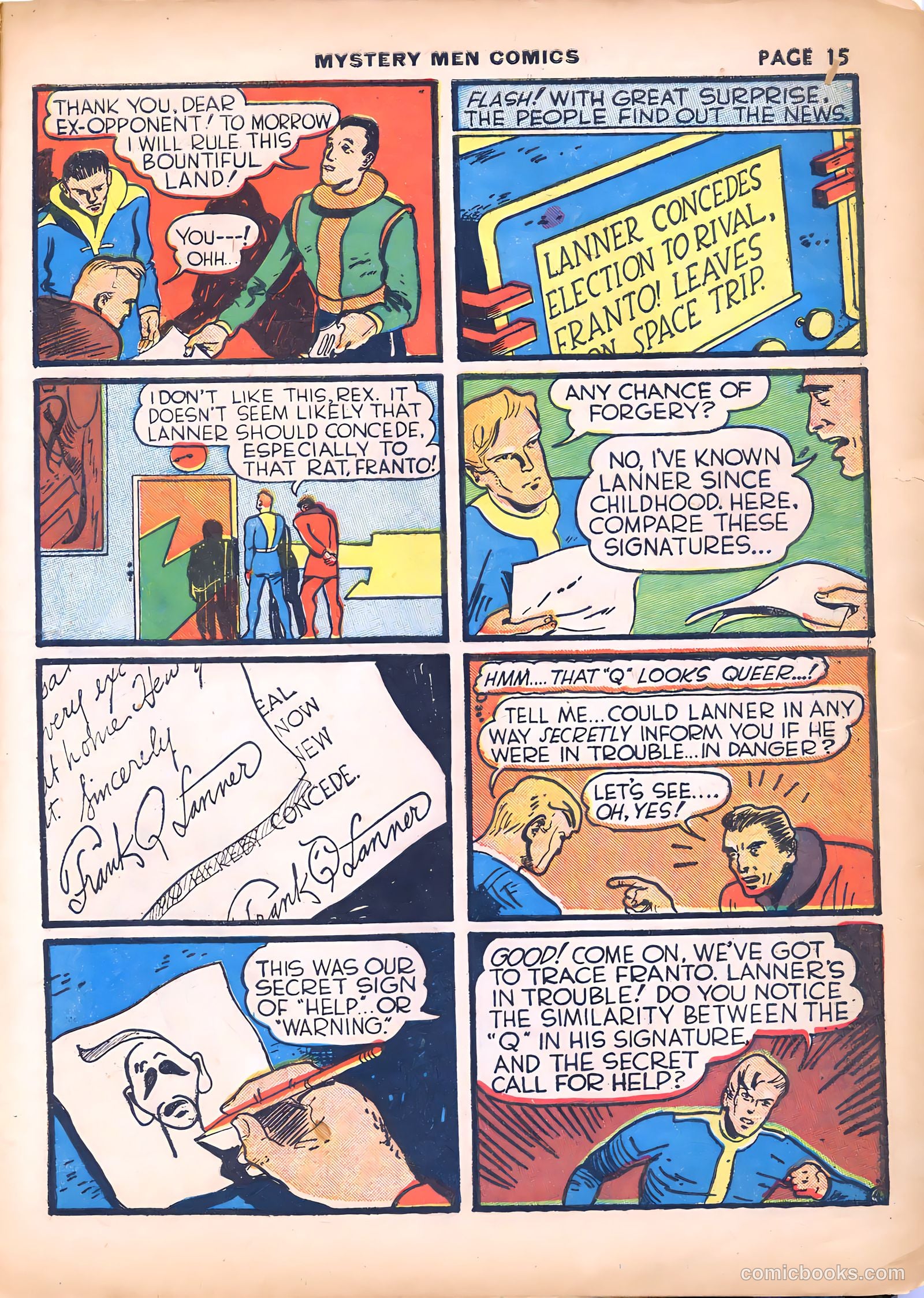 Mystery Men Comics #7 (1940) — page 17 of 68