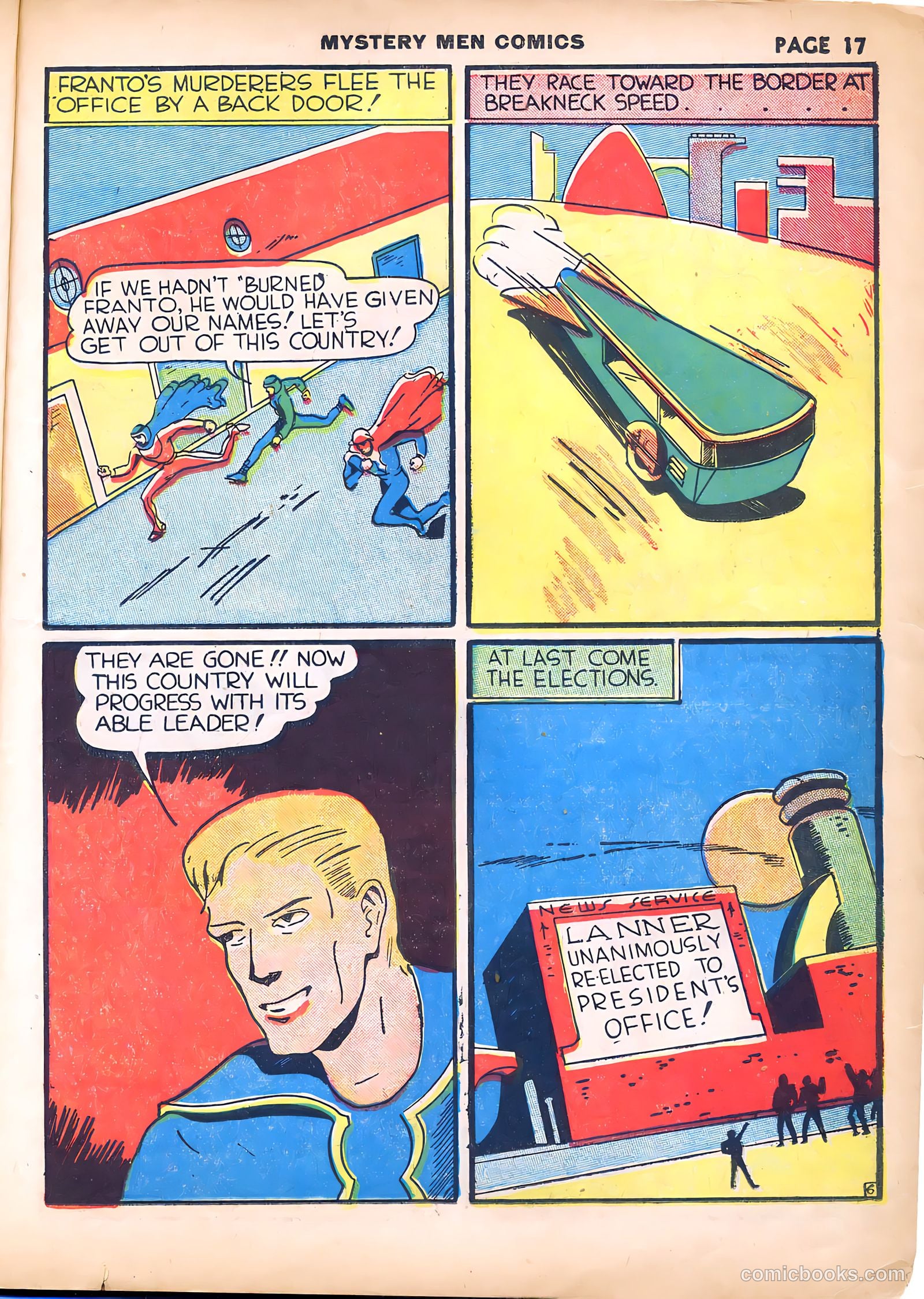 Mystery Men Comics #7 (1940) — page 19 of 68