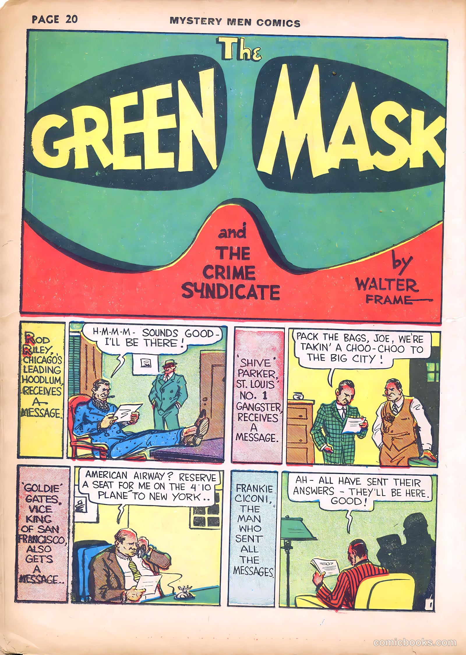 Mystery Men Comics #7 (1940) — page 22 of 68