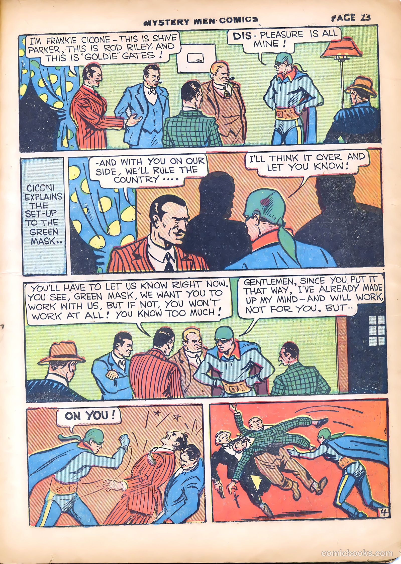 Mystery Men Comics #7 (1940) — page 25 of 68