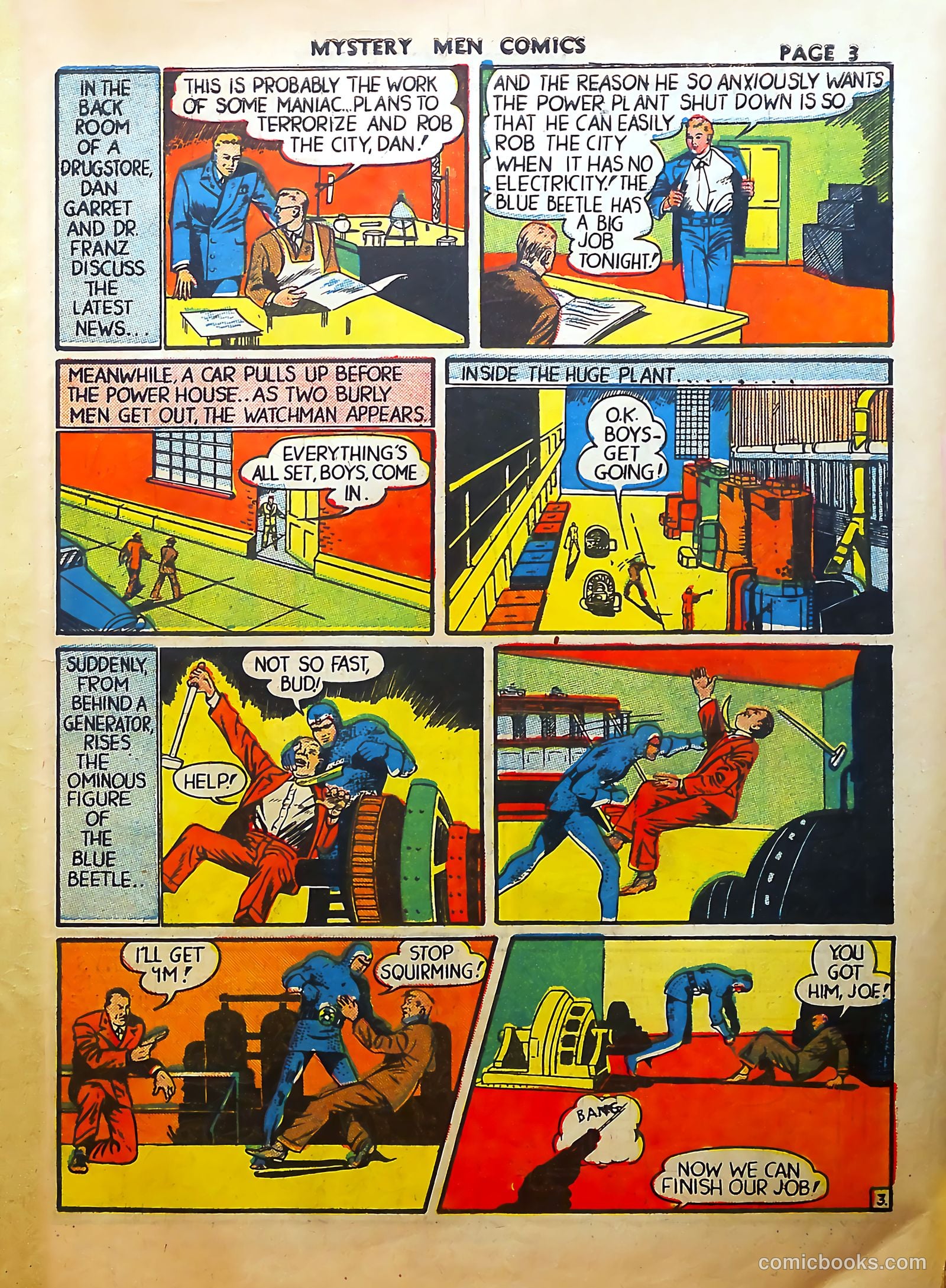 Mystery Men Comics #8 (1940) — page 5 of 68