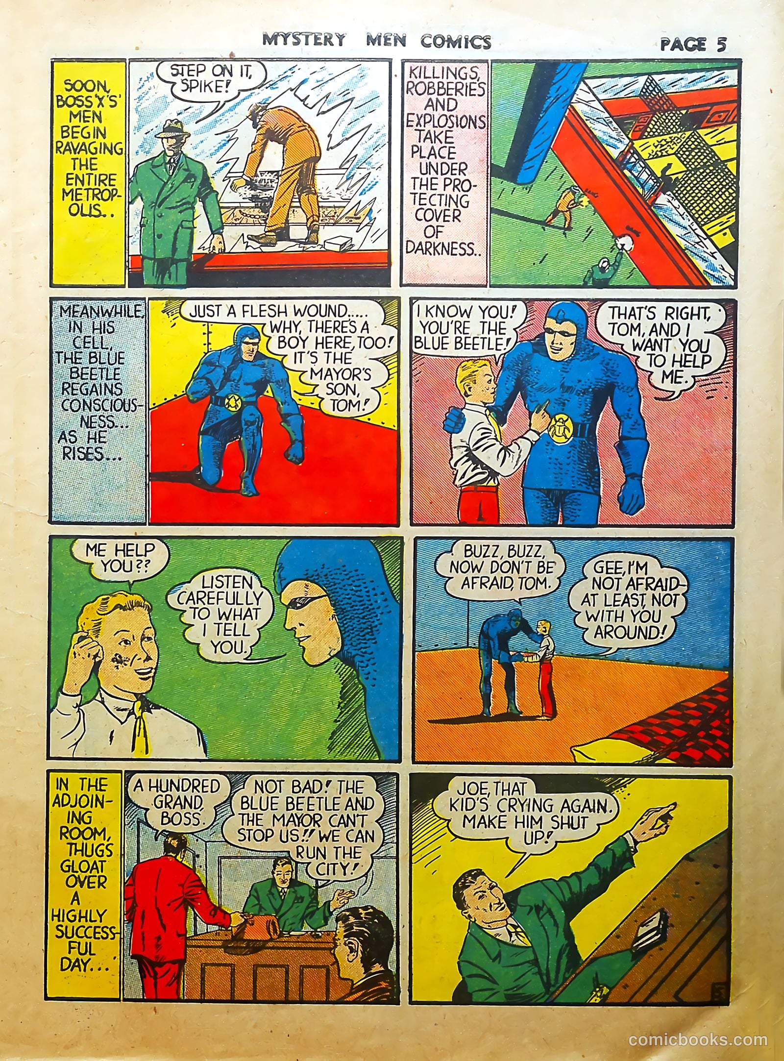 Mystery Men Comics #8 (1940) — page 7 of 68