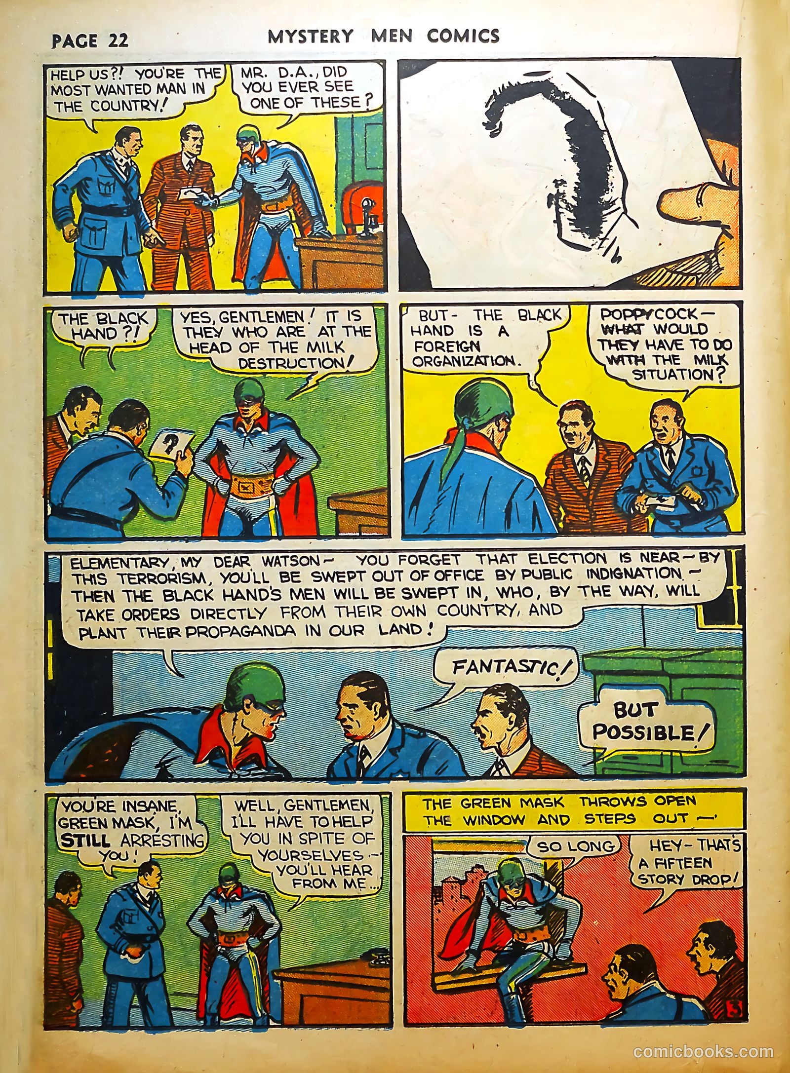 Mystery Men Comics #8 (1940) — page 24 of 68