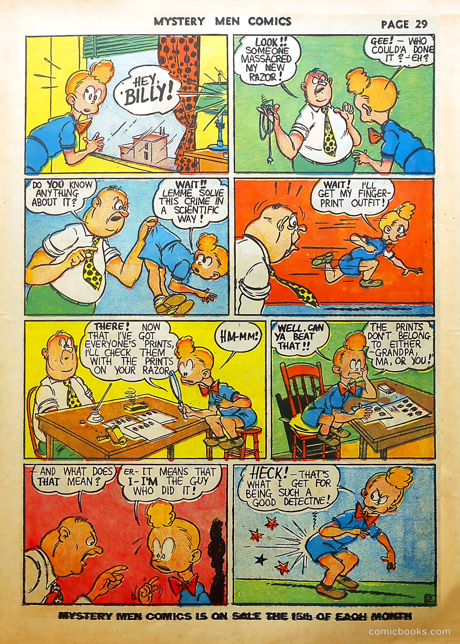 Mystery Men Comics #8 (1940) — page 31 of 68