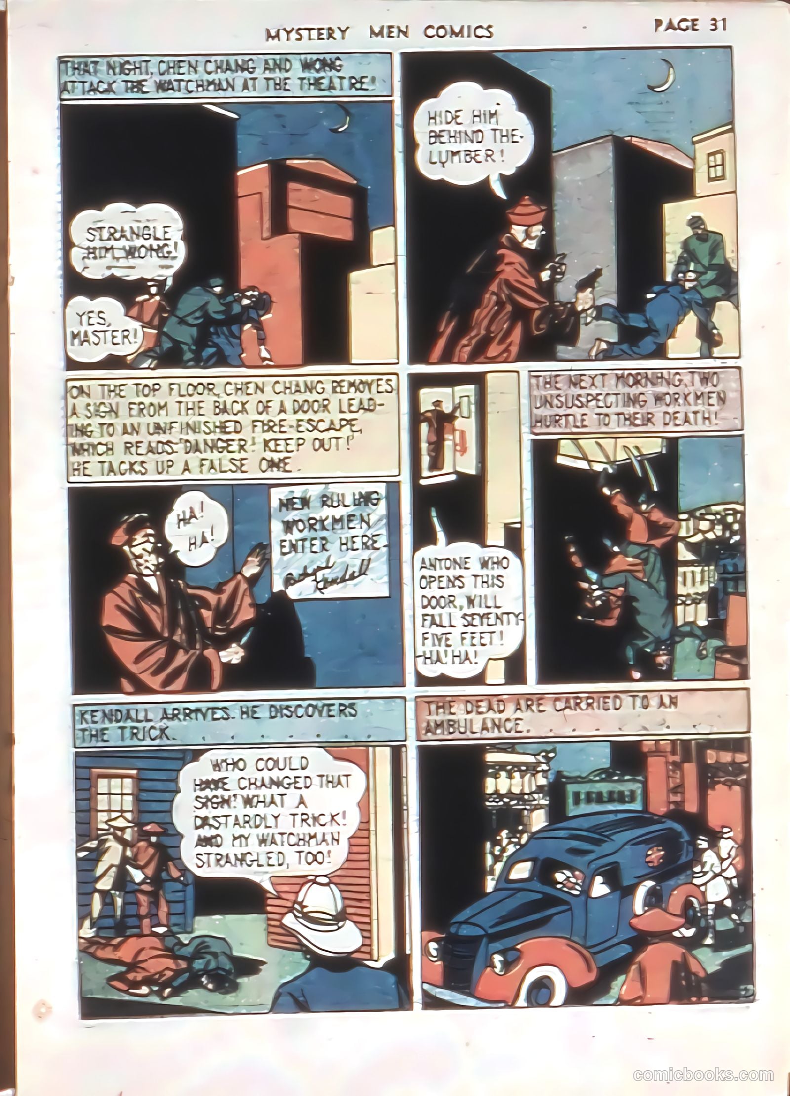 Mystery Men Comics #8 (1940) — page 33 of 68