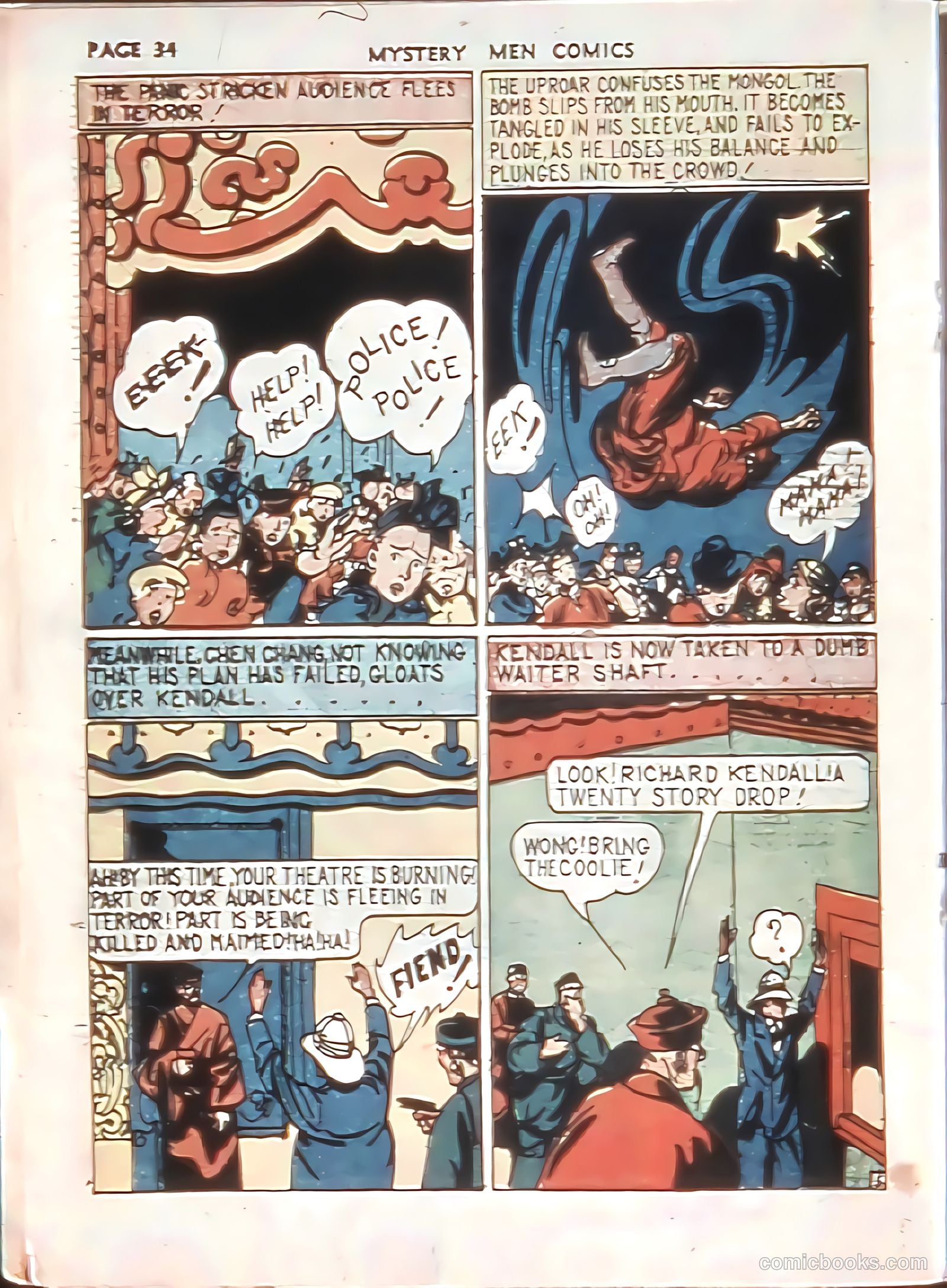 Mystery Men Comics #8 (1940) — page 36 of 68