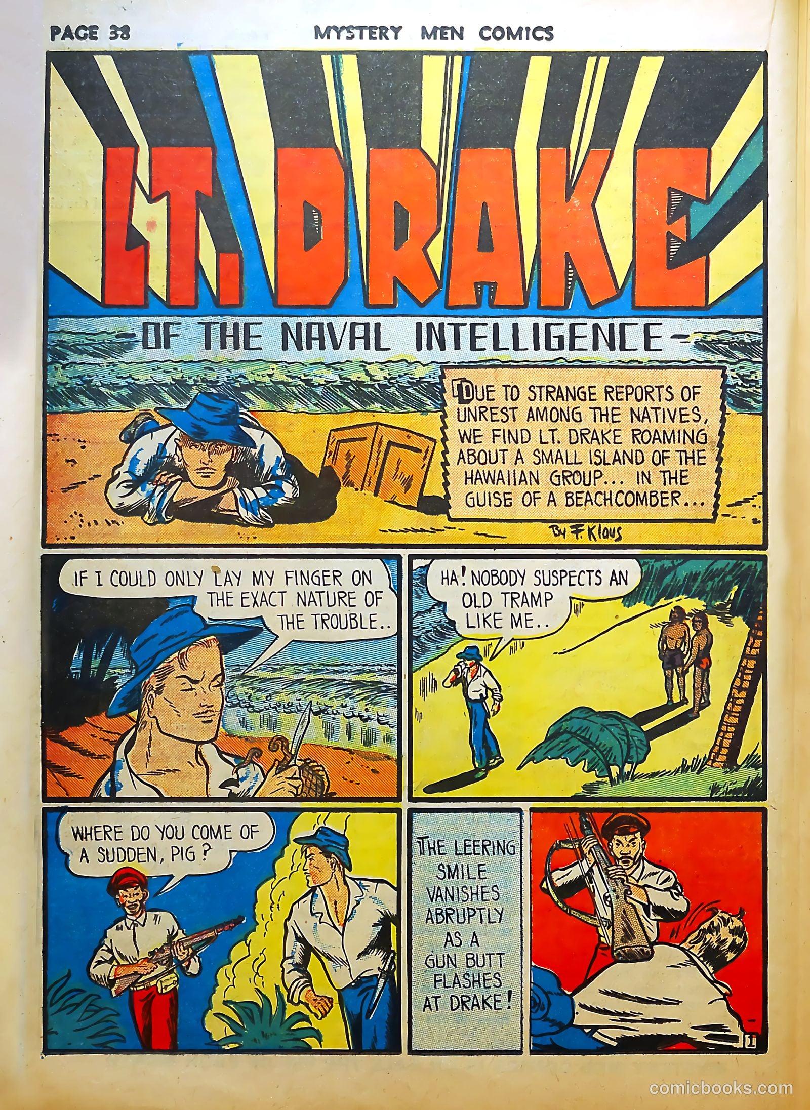 Mystery Men Comics #8 (1940) — page 40 of 68