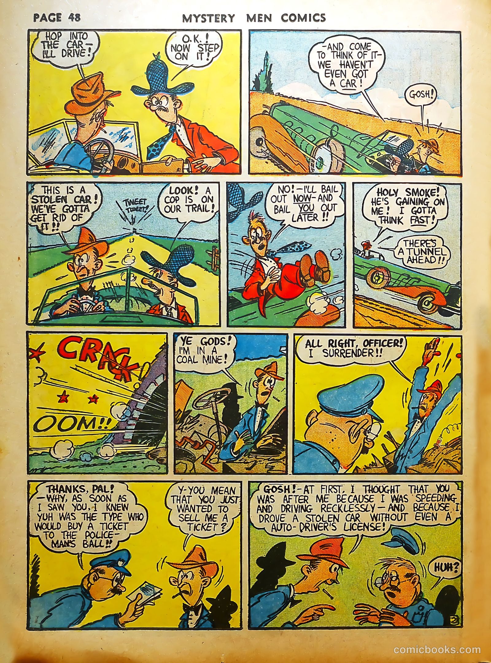Mystery Men Comics #8 (1940) — page 50 of 68