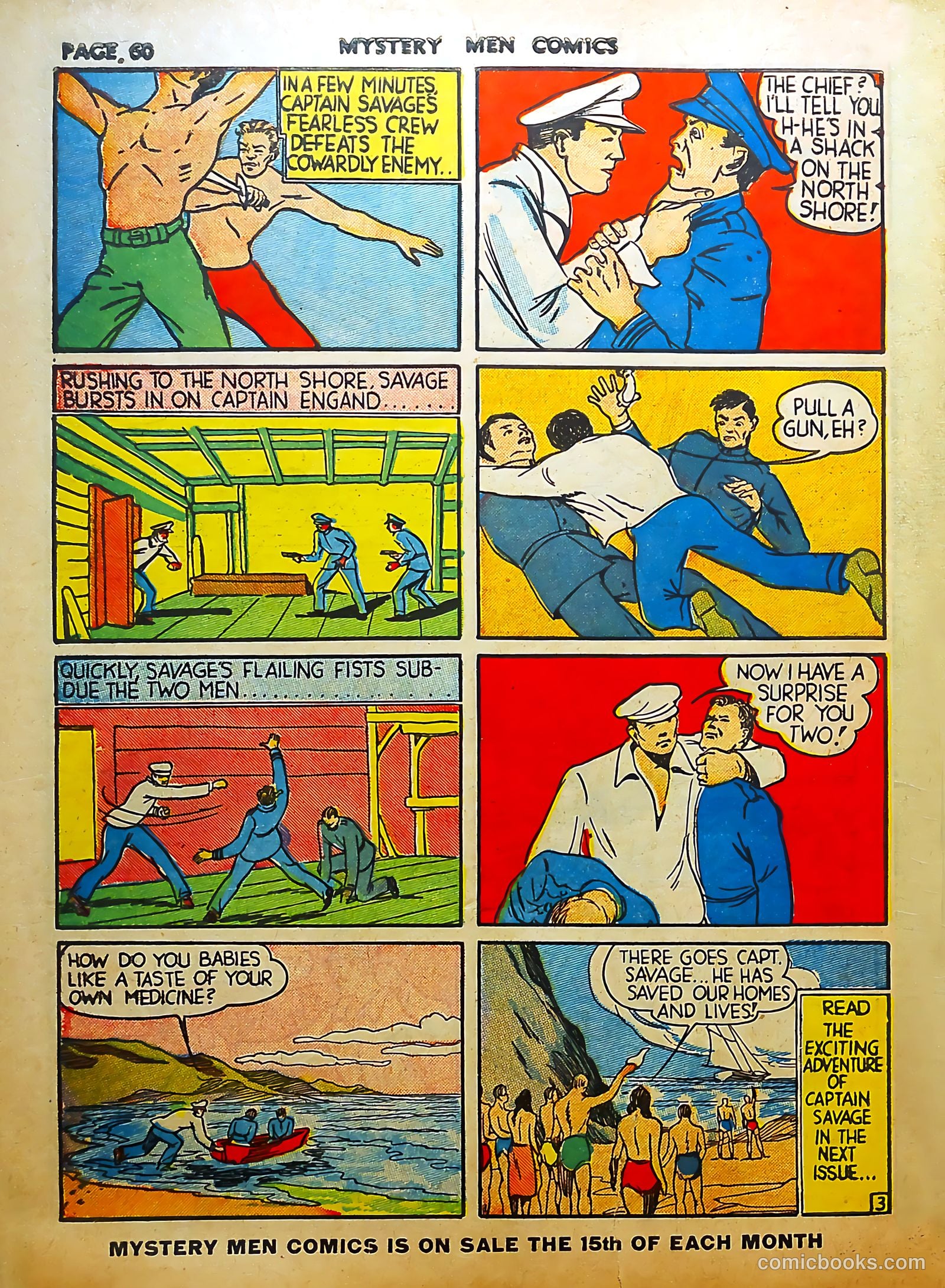 Mystery Men Comics #8 (1940) — page 62 of 68