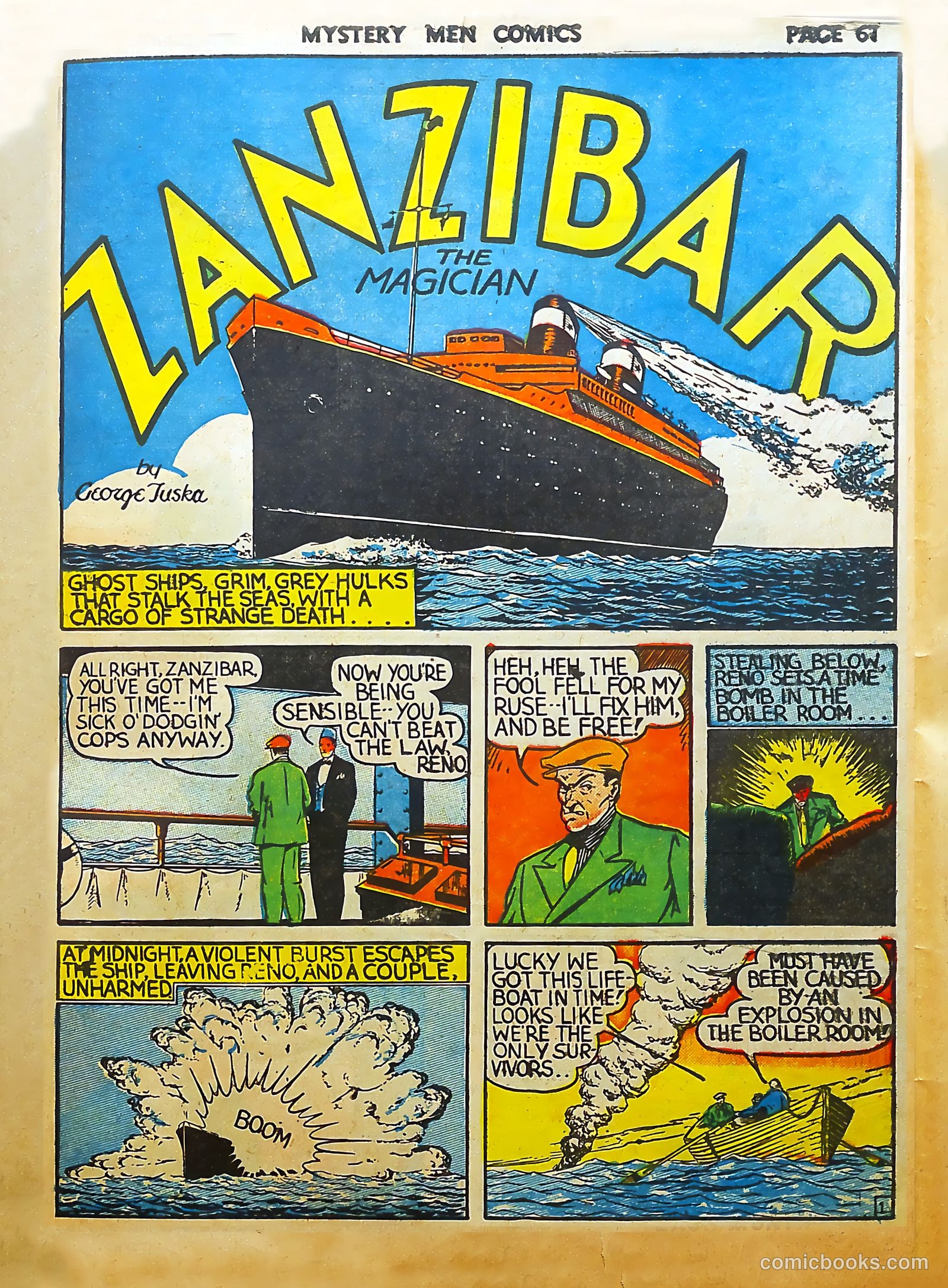 Mystery Men Comics #8 (1940) — page 63 of 68