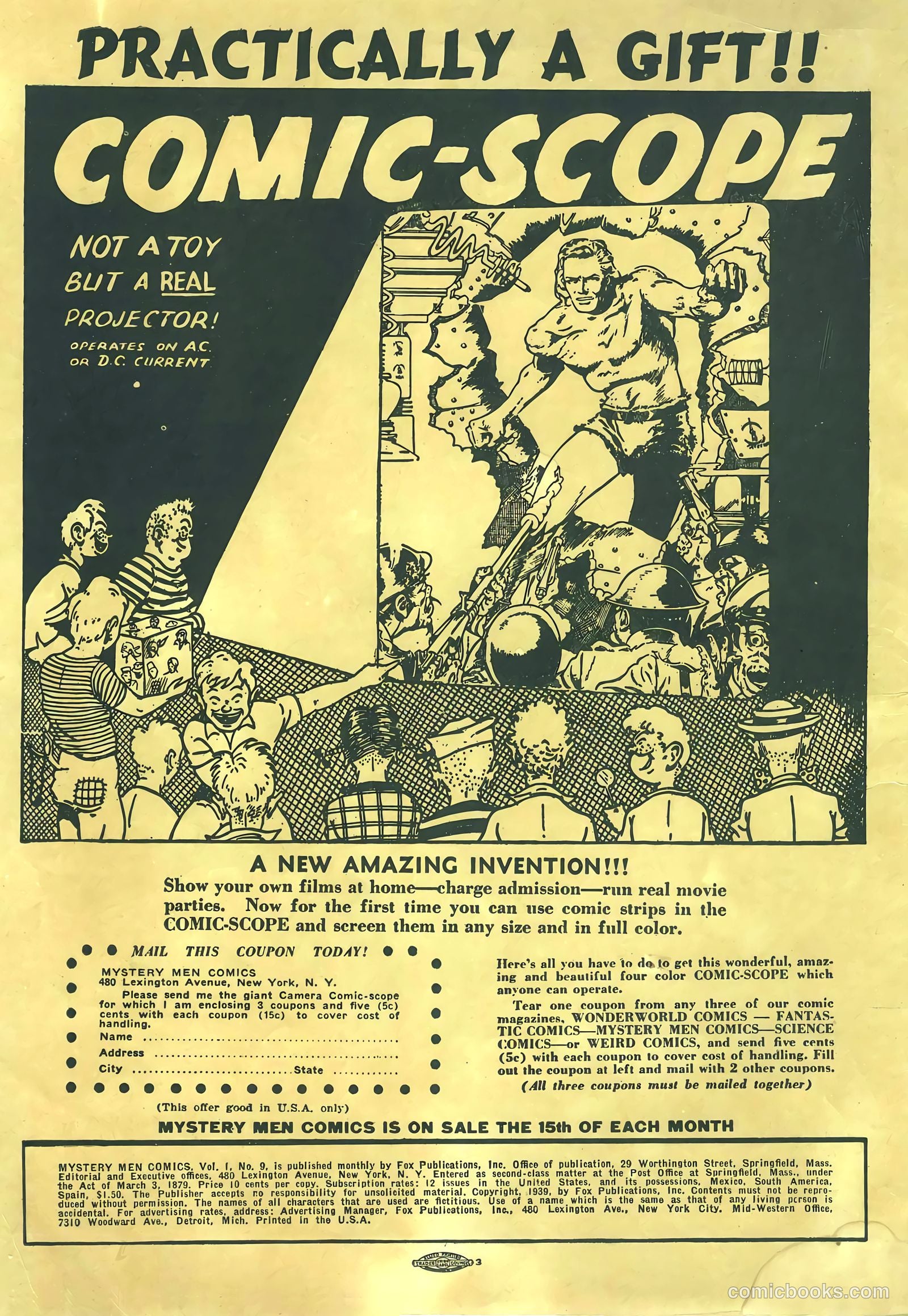 Mystery Men Comics #9 (1940) — page 2 of 68
