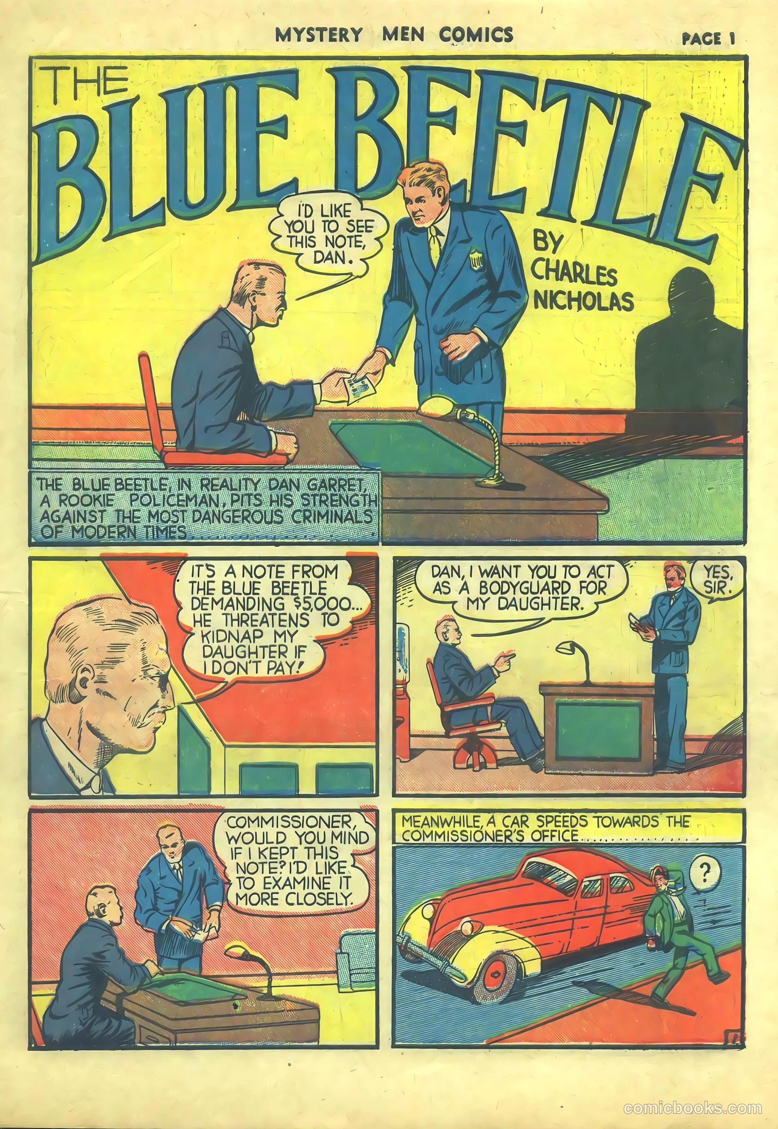 Mystery Men Comics #9 (1940) — page 3 of 68