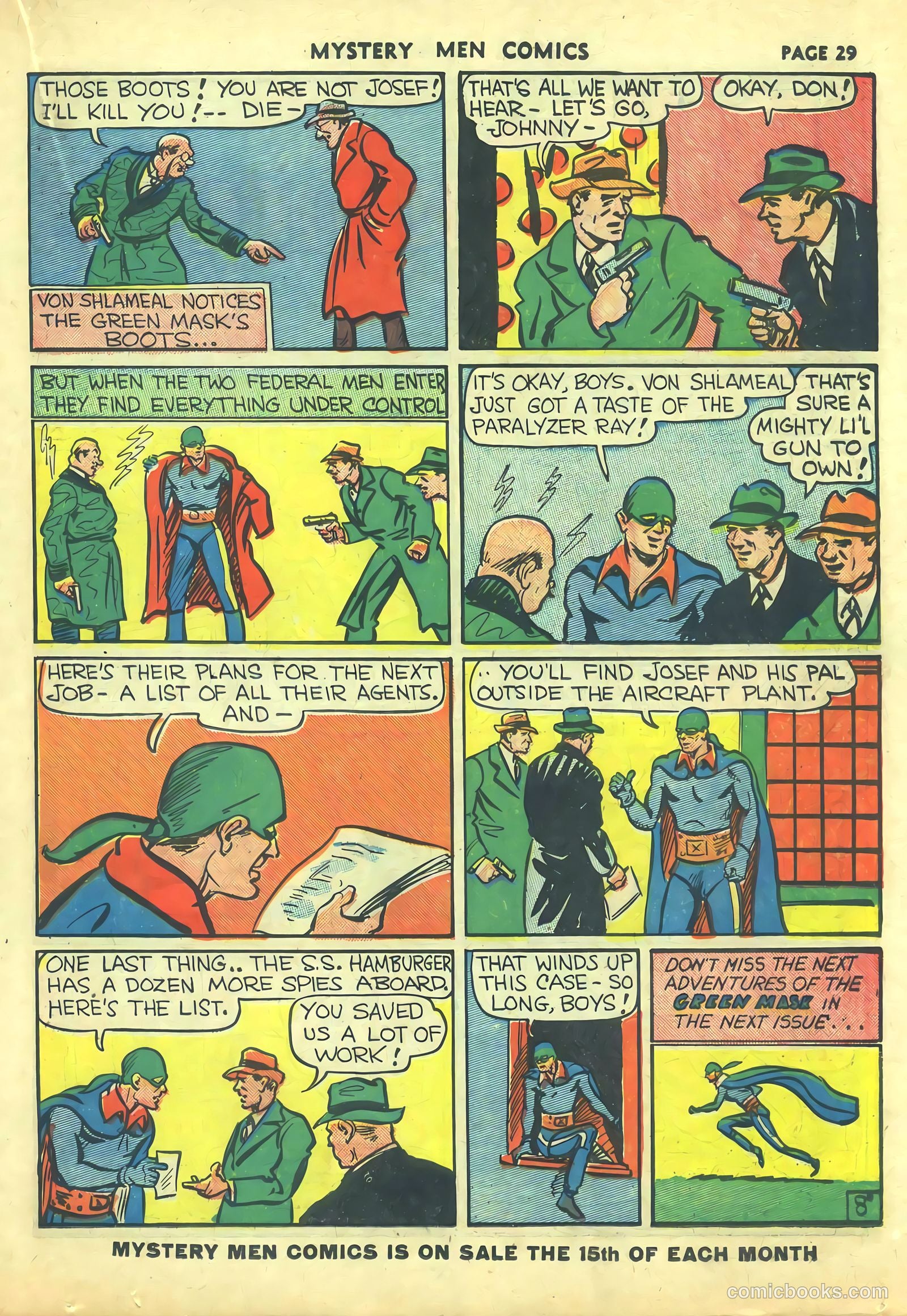 Mystery Men Comics #9 (1940) — page 31 of 68