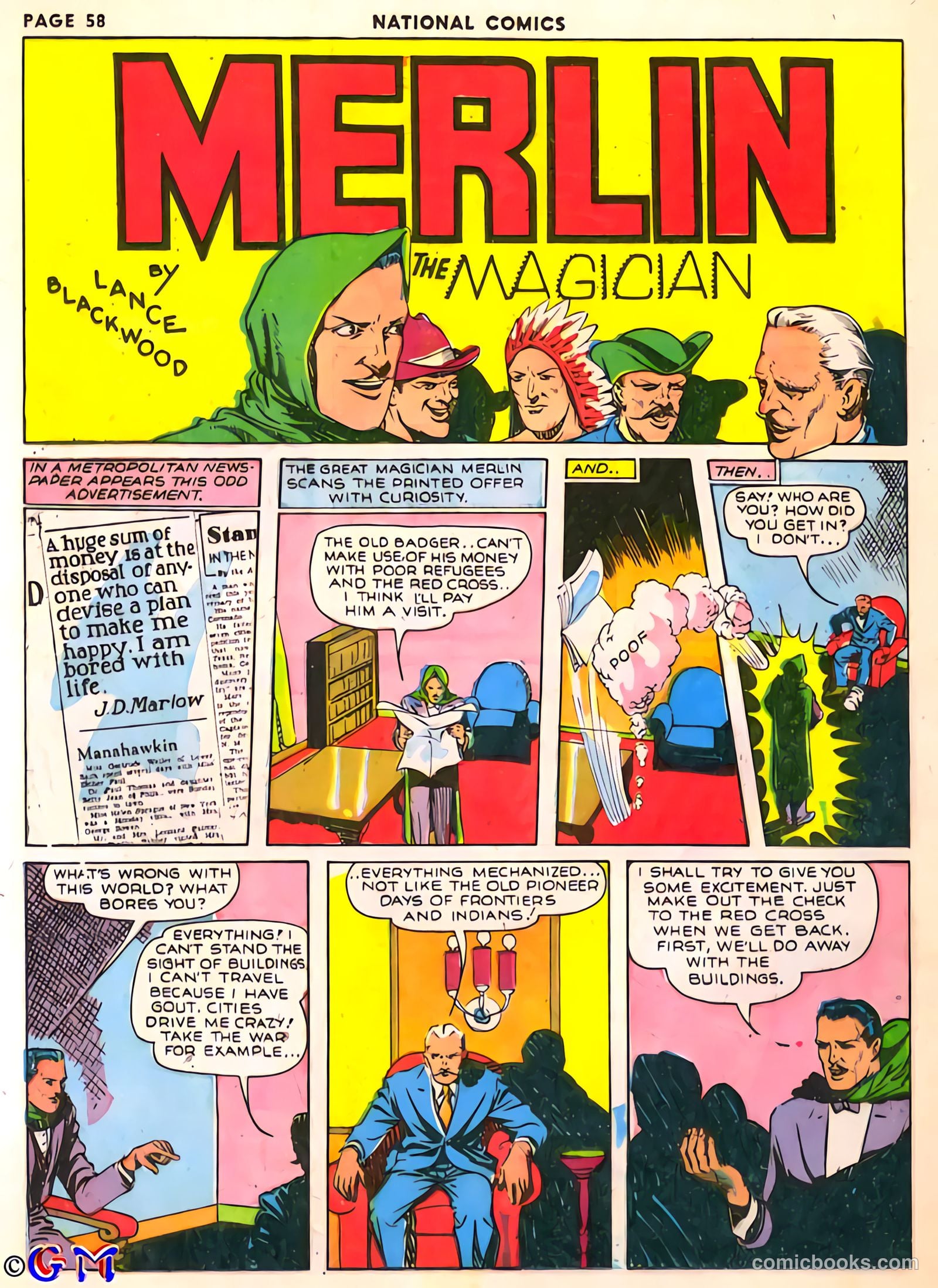 National Comics #6 (1940) — page 58 of 68