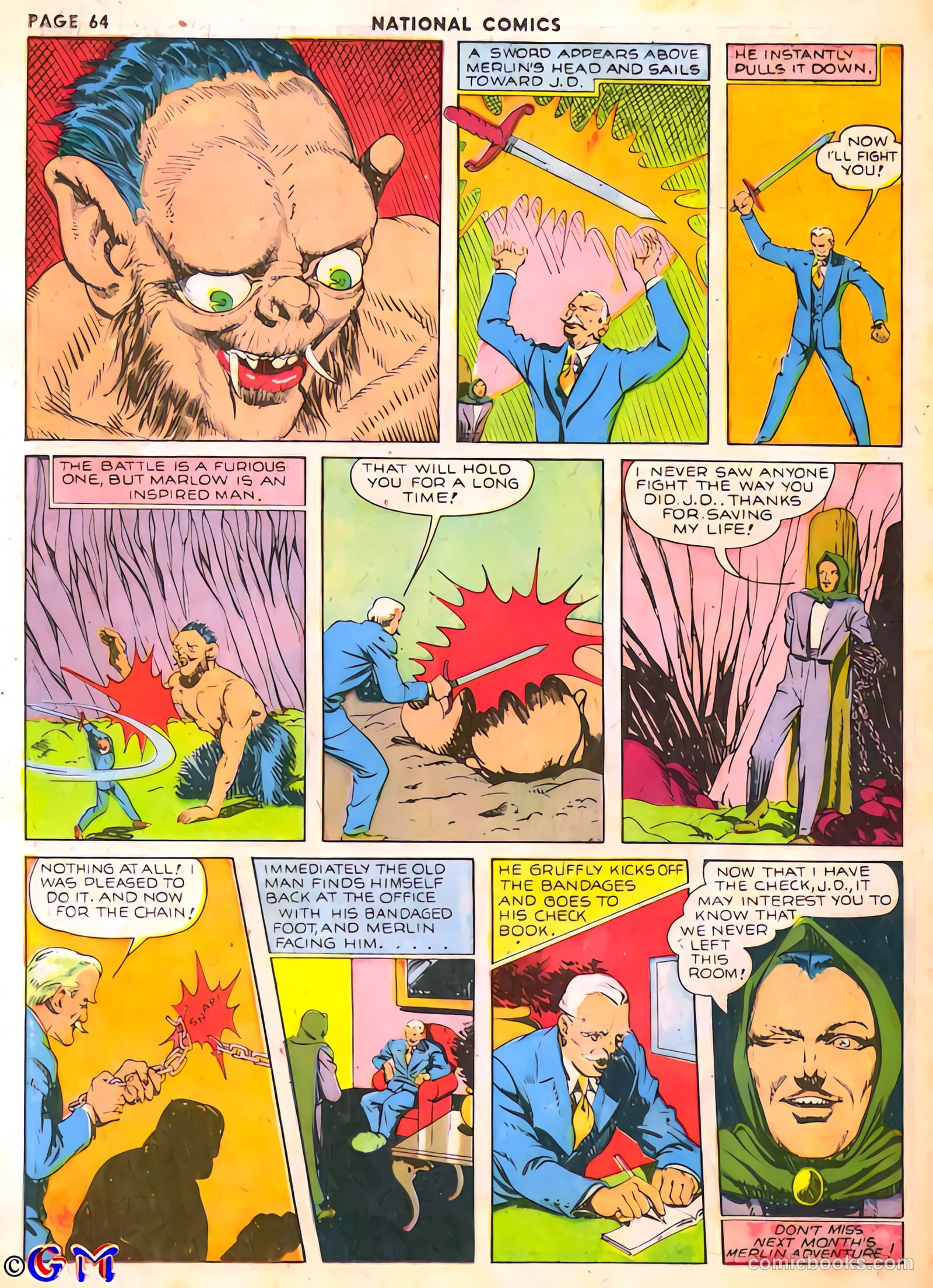 National Comics #6 (1940) — page 64 of 68