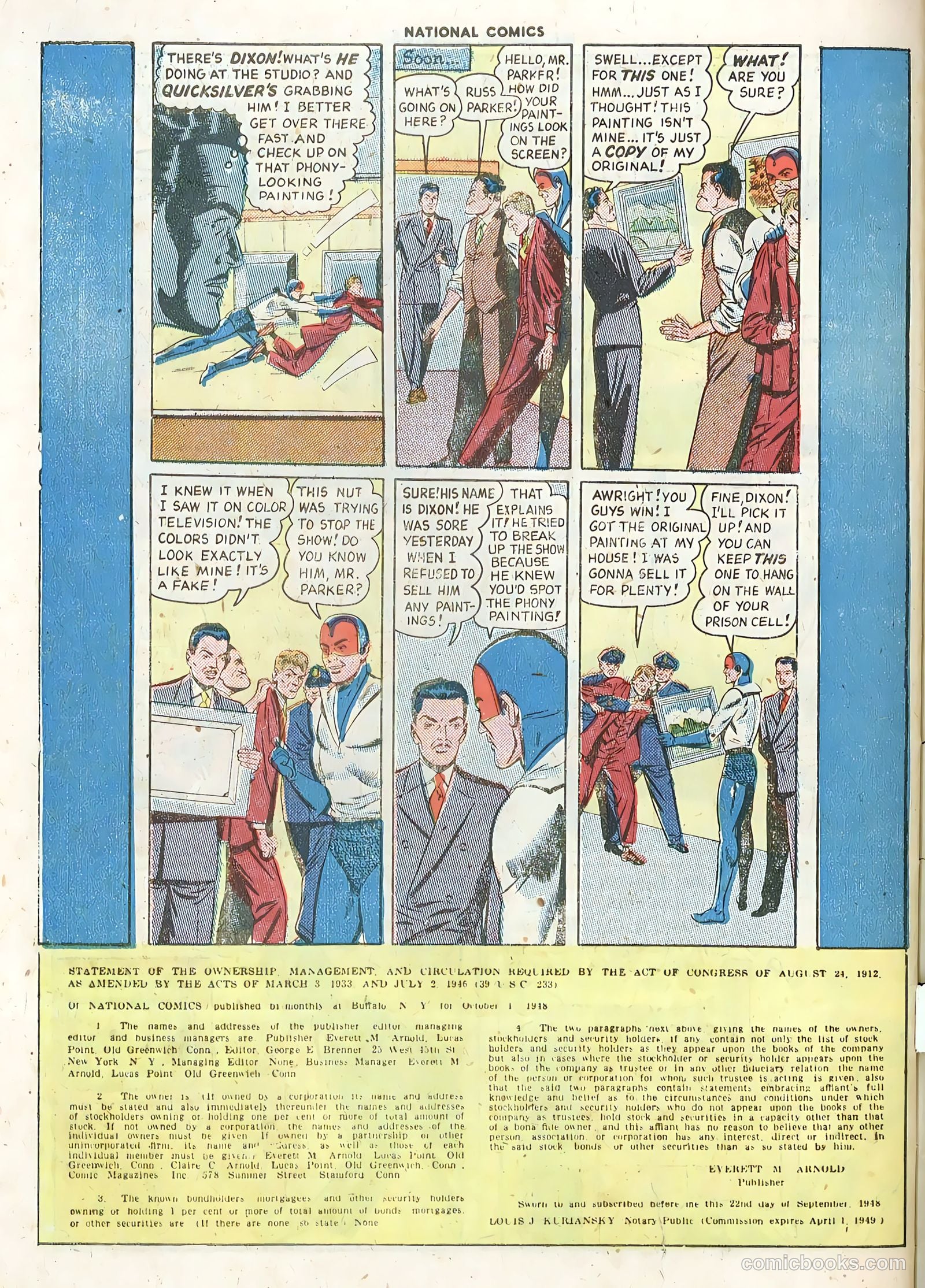 National Comics #71 (1949) — page 34 of 36