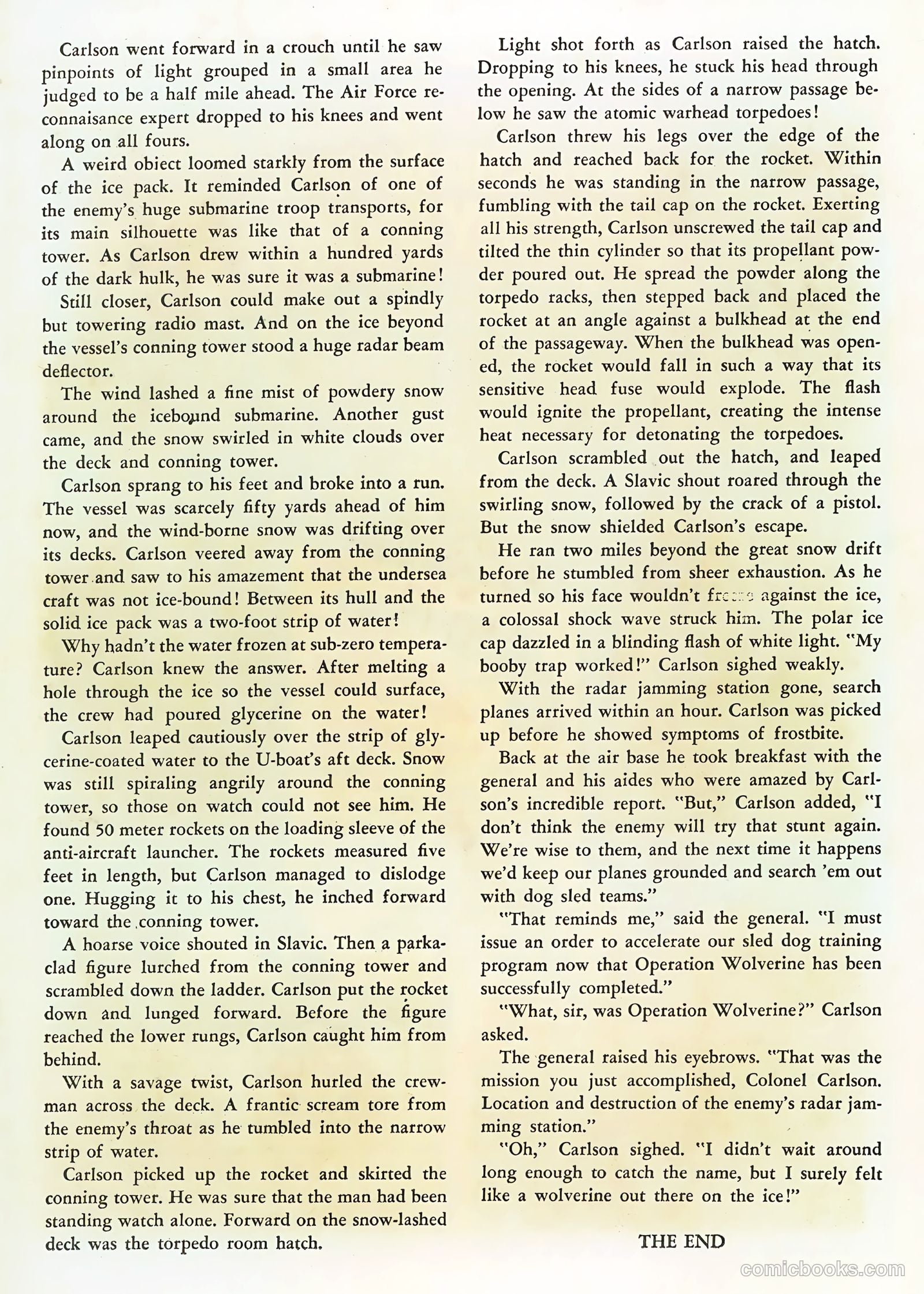 Atom-Age Combat #1 (1952) — page 35 of 36