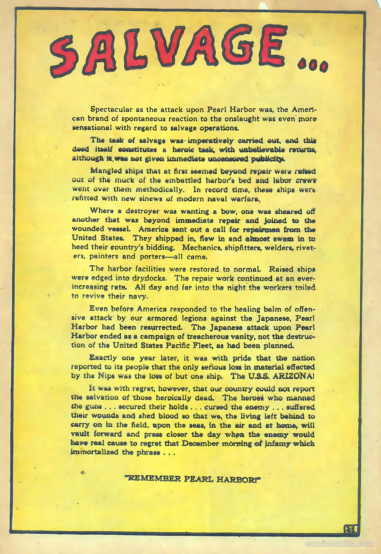 Navy Heroes #1 (1945) — page 33 of 35