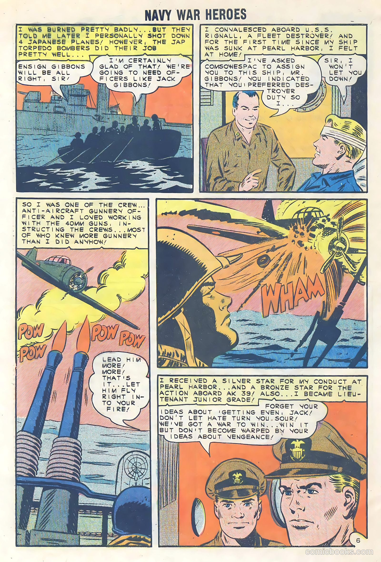 Navy War Heroes #6 (1965) — page 32 of 36
