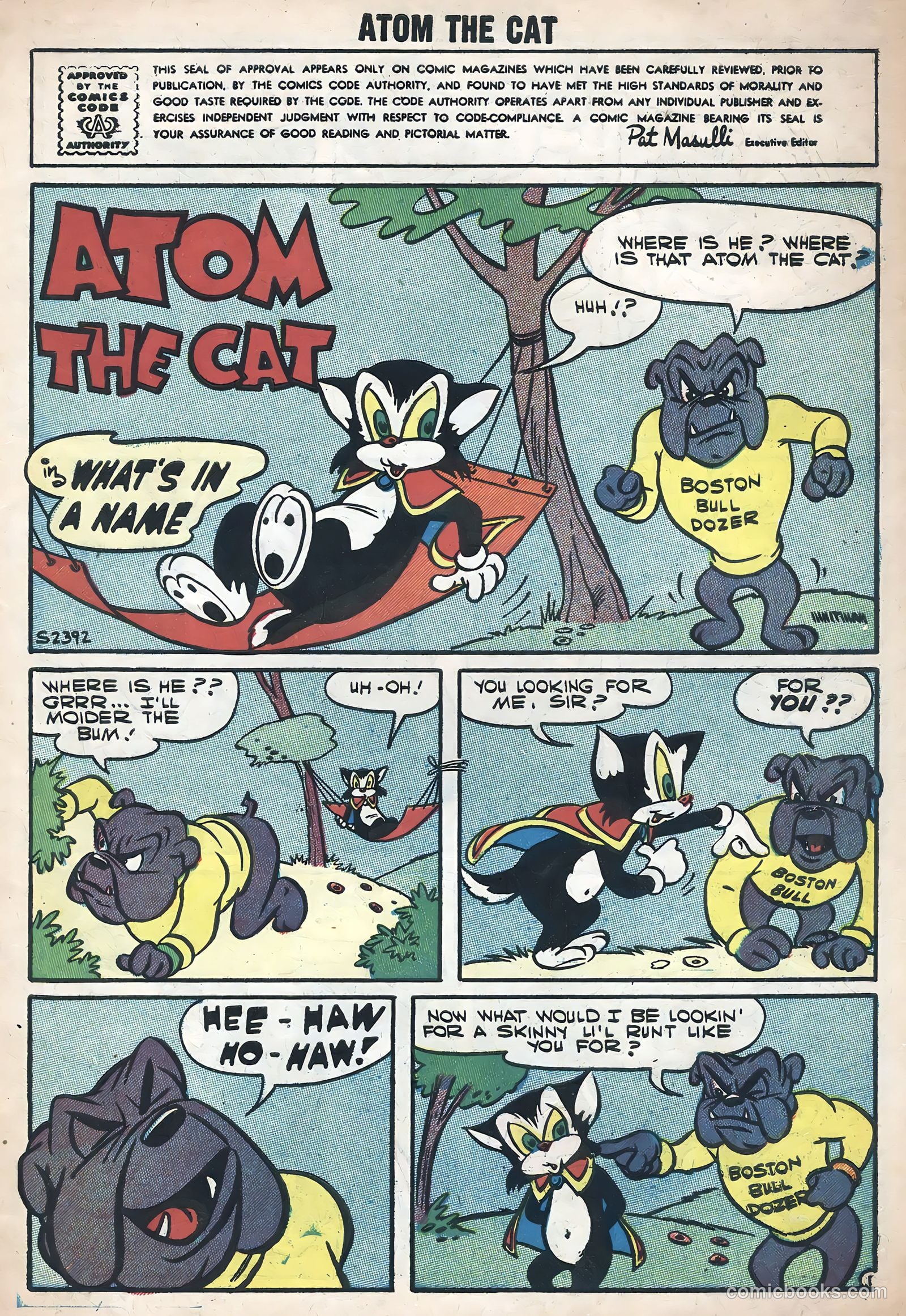 Atom the Cat #10 (1957) — page 3 of 36