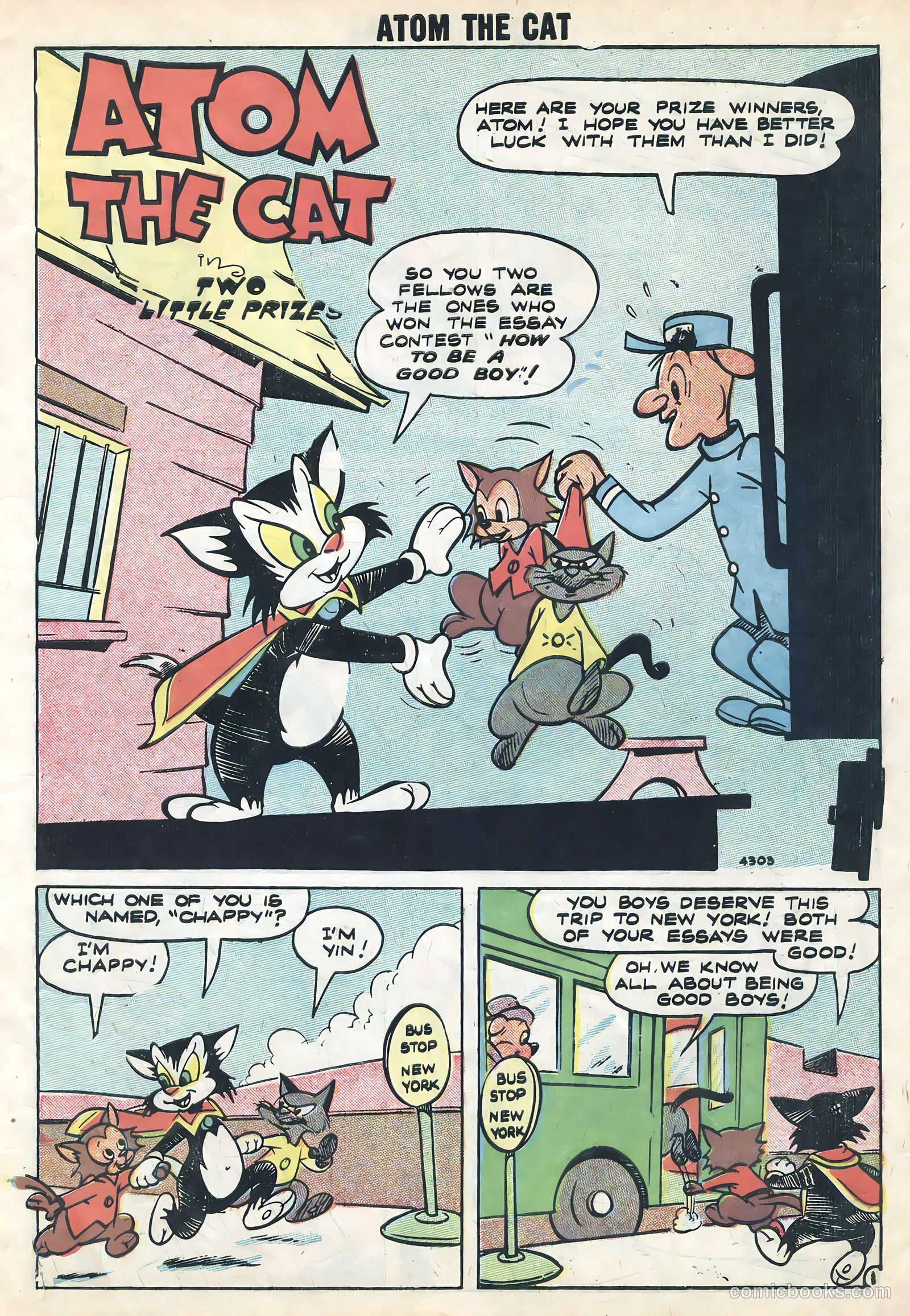 Atom the Cat #14 (1959) — page 3 of 36