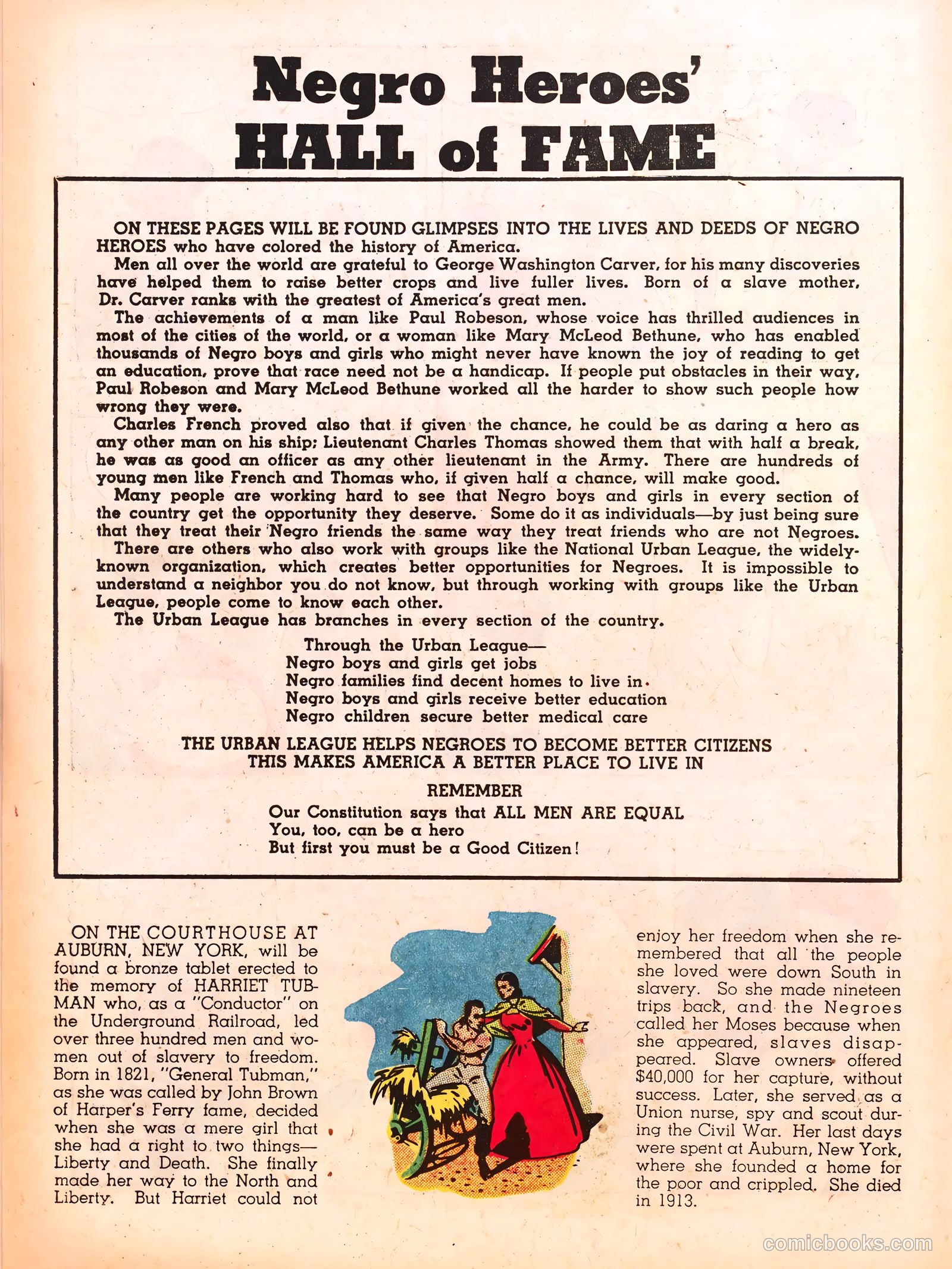 Negro Heroes #1 (1947) — page 18 of 36