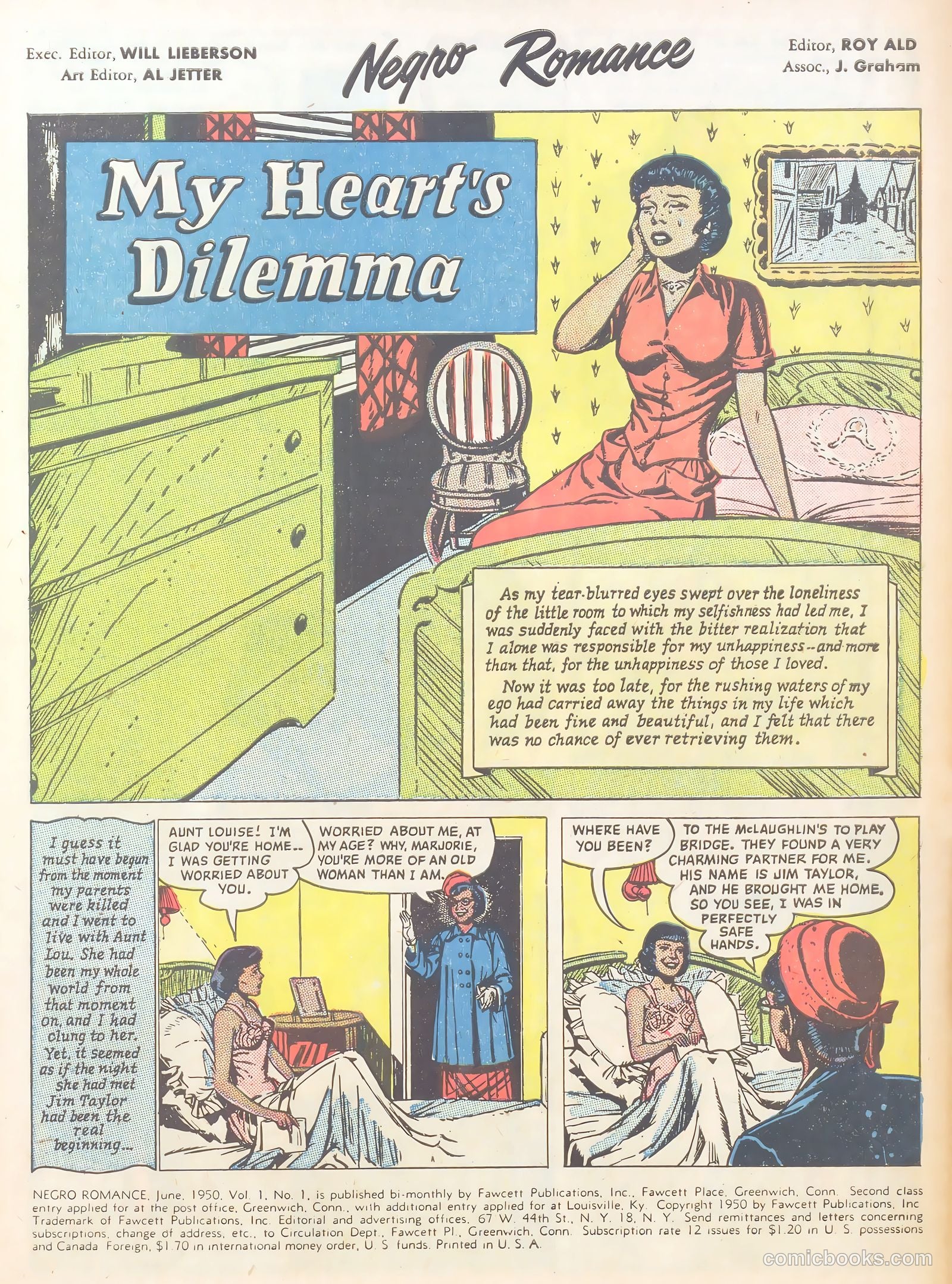 Negro Romance #1 (1950) — page 3 of 36