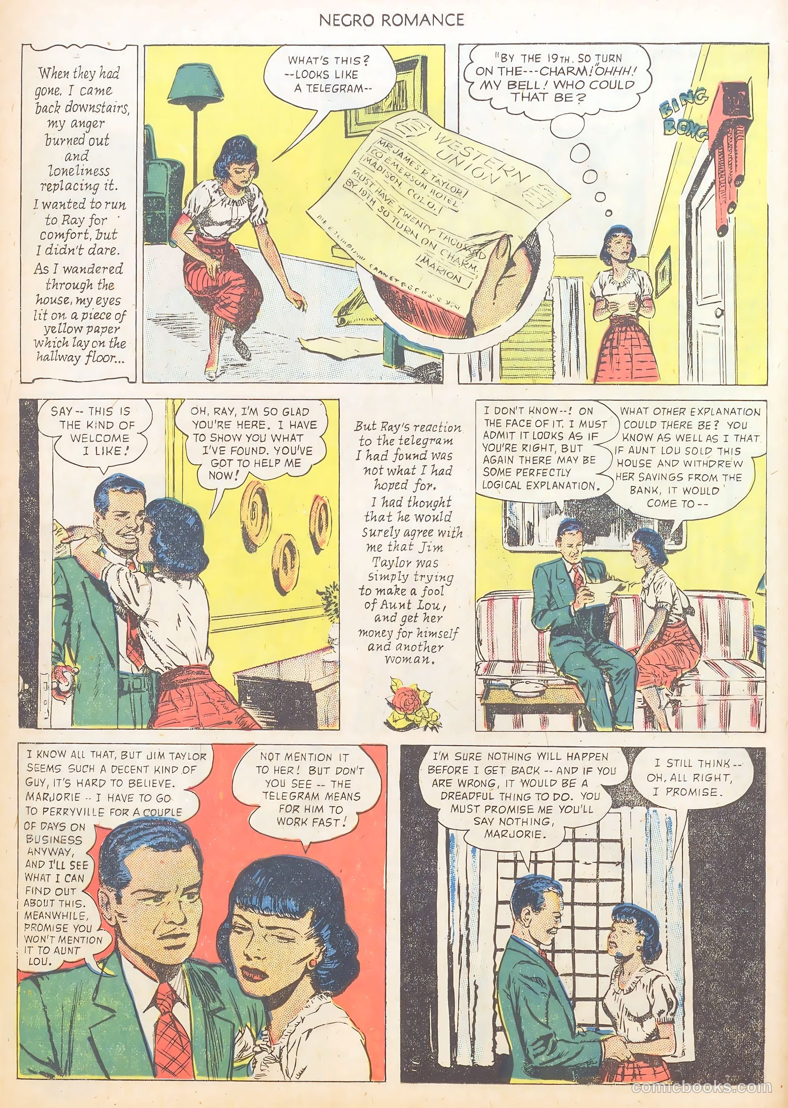 Negro Romance #1 (1950) — page 12 of 36